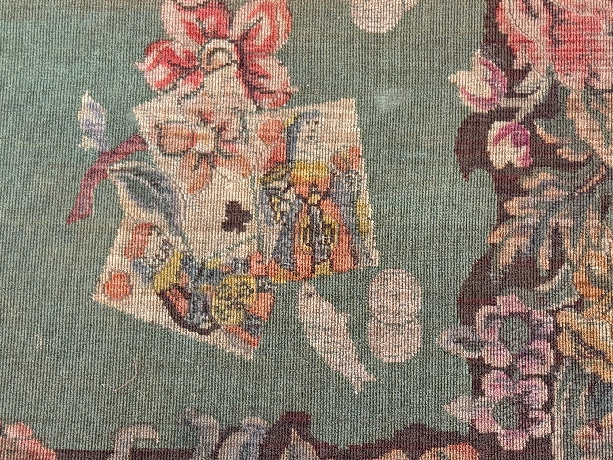 Georgian, Card or Game Tables, A Pair, Tapestry, Mahogany, 18th Century