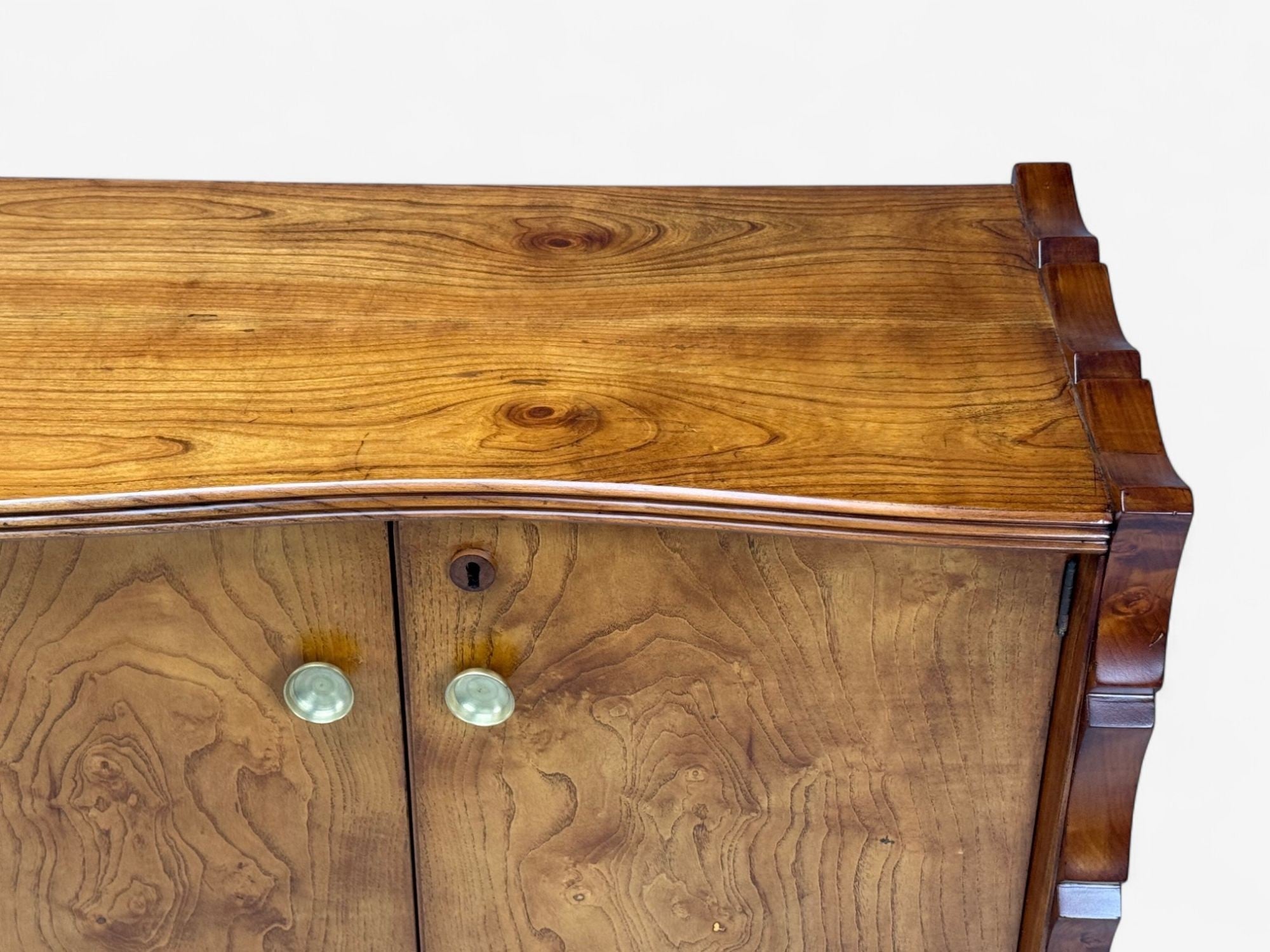 Paolo Buffa, Italian Modern, Cherrywood, Brass, Sideboard, Italy, 1950s