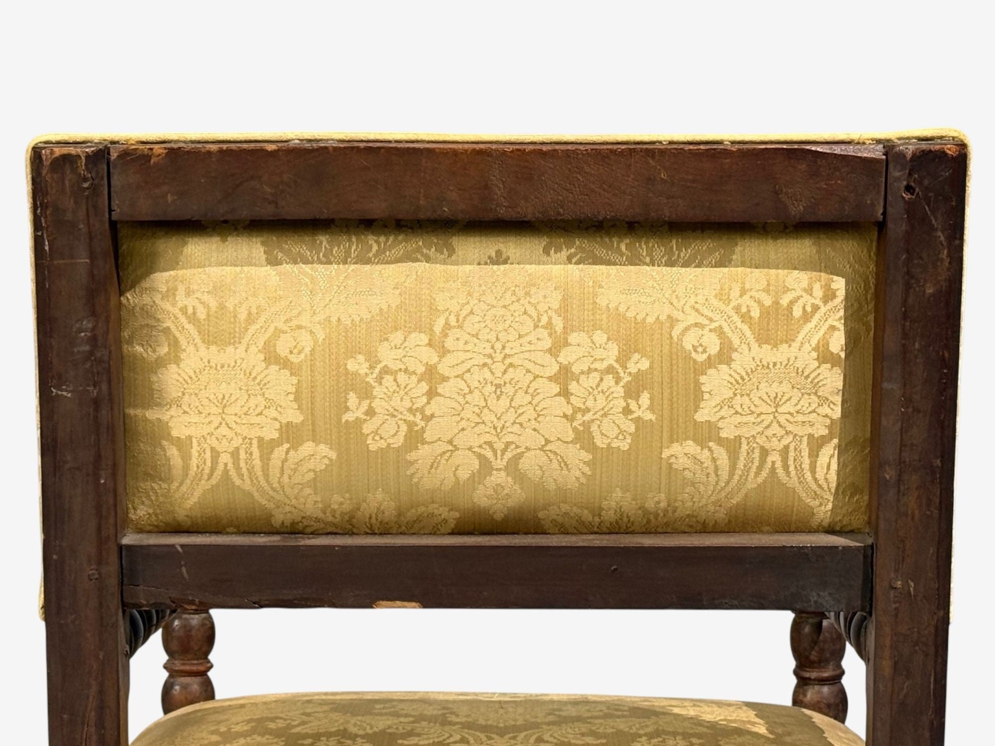 Louis XIII, Barley Twist Occasional Chairs, Fabric, Cherry, France, 17th c.