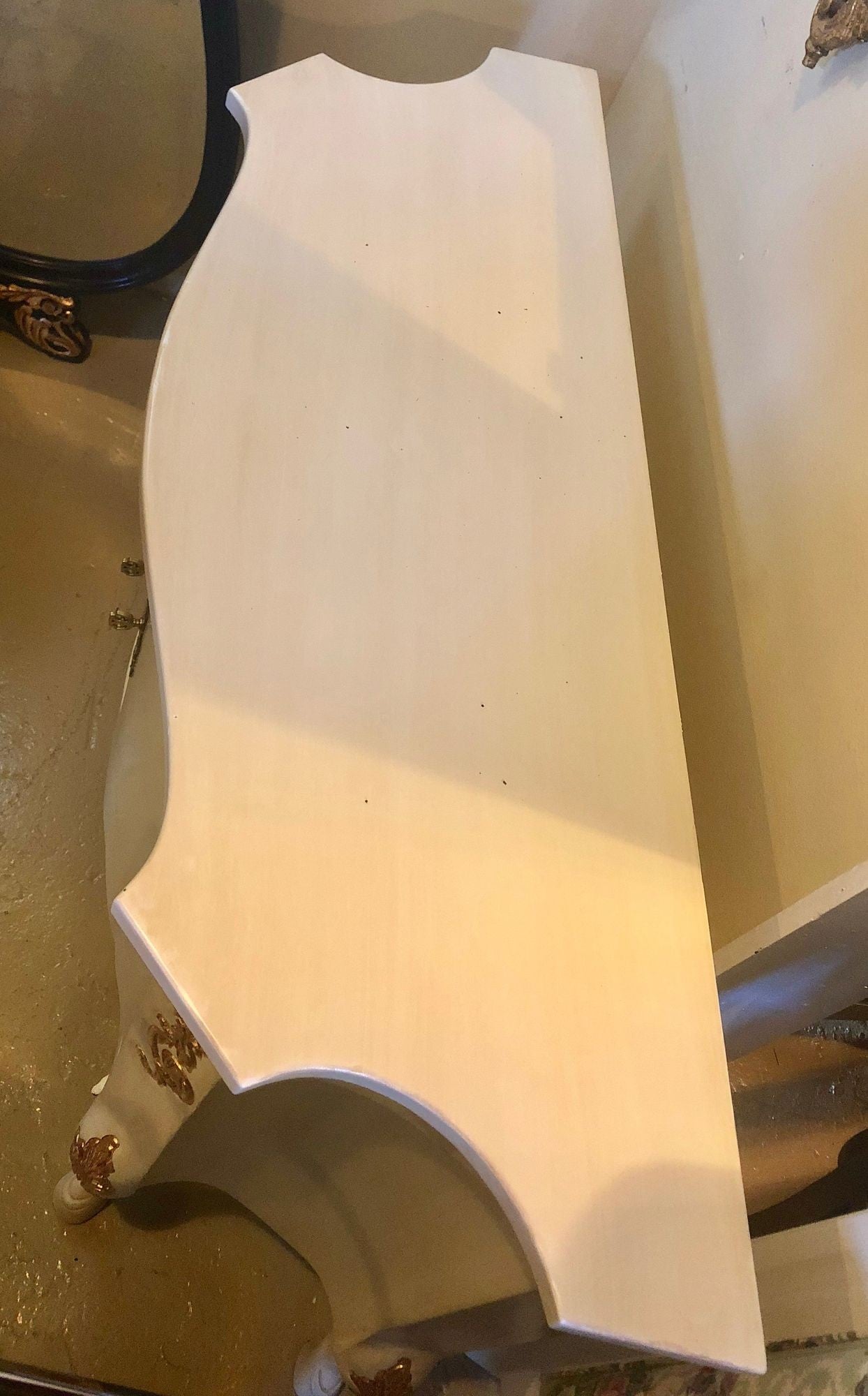 Louis XV Style Parcel-Gilt and Paint Decorated Two-Door Cabinet Server Sideboard