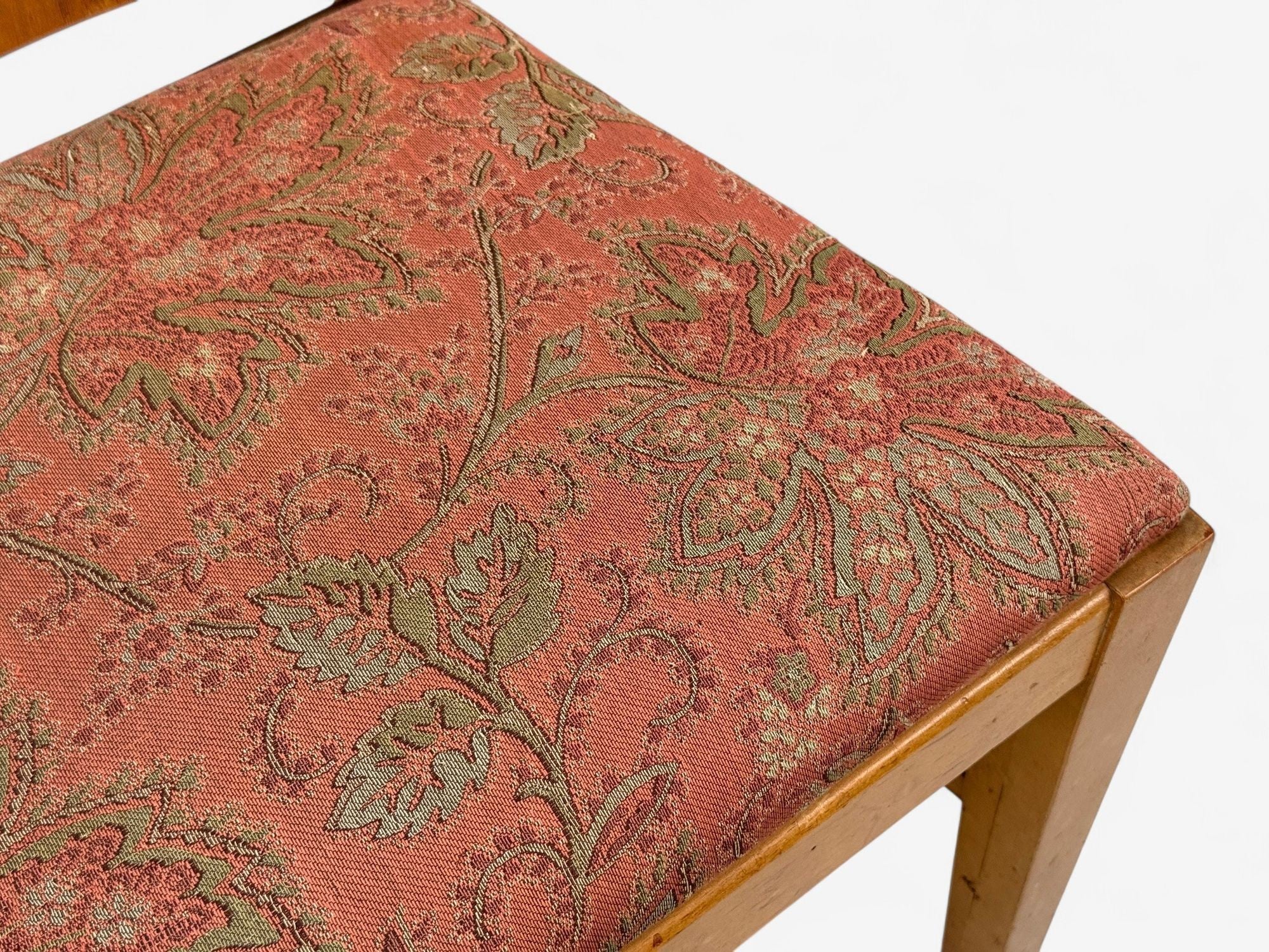 Andrew Szoeke, Satinwood, Oak, Writing Desk and Chair, USA, 1950s