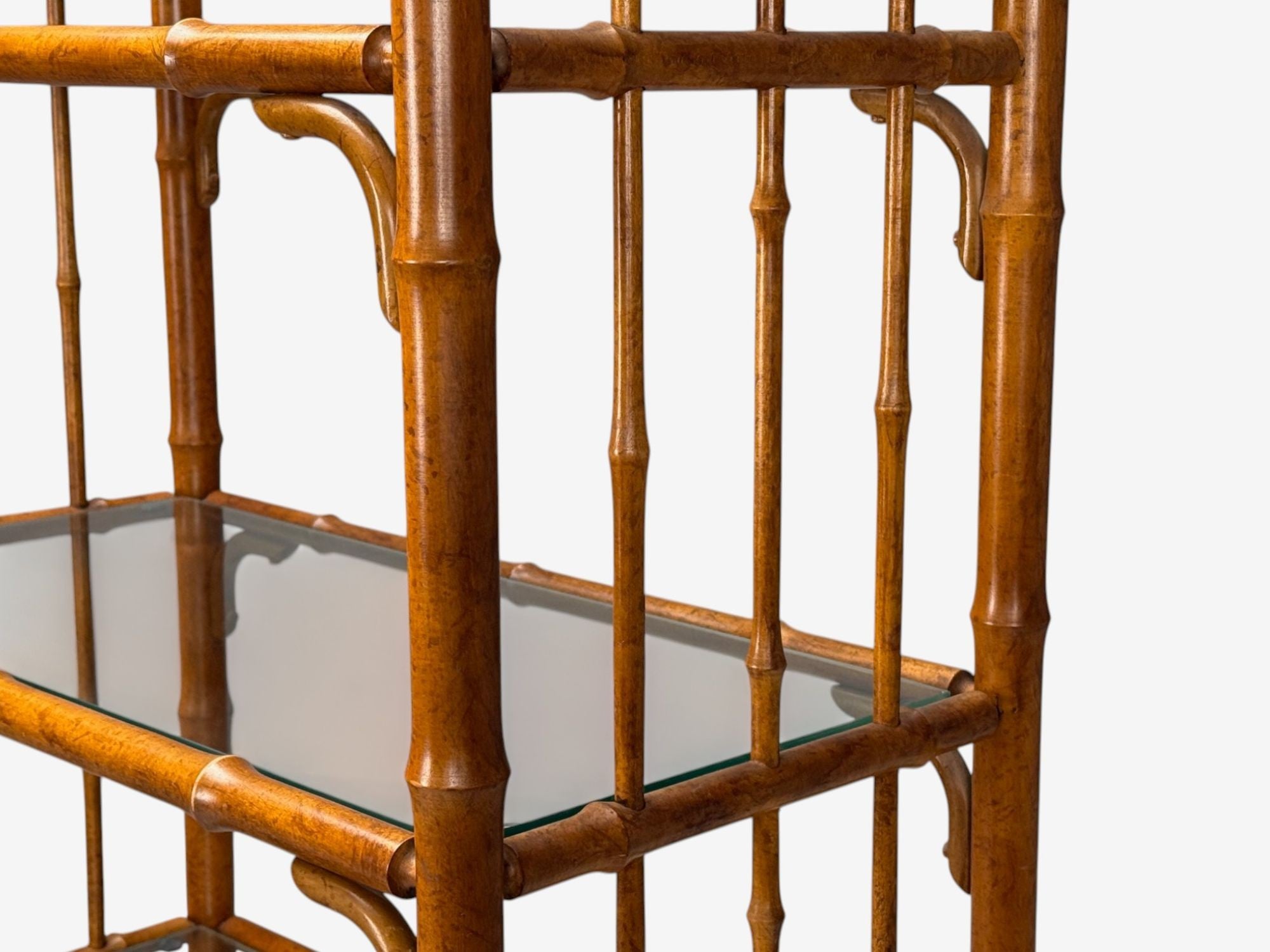American Modern, Bamboo, Wood, Etageres, USA, 1980s