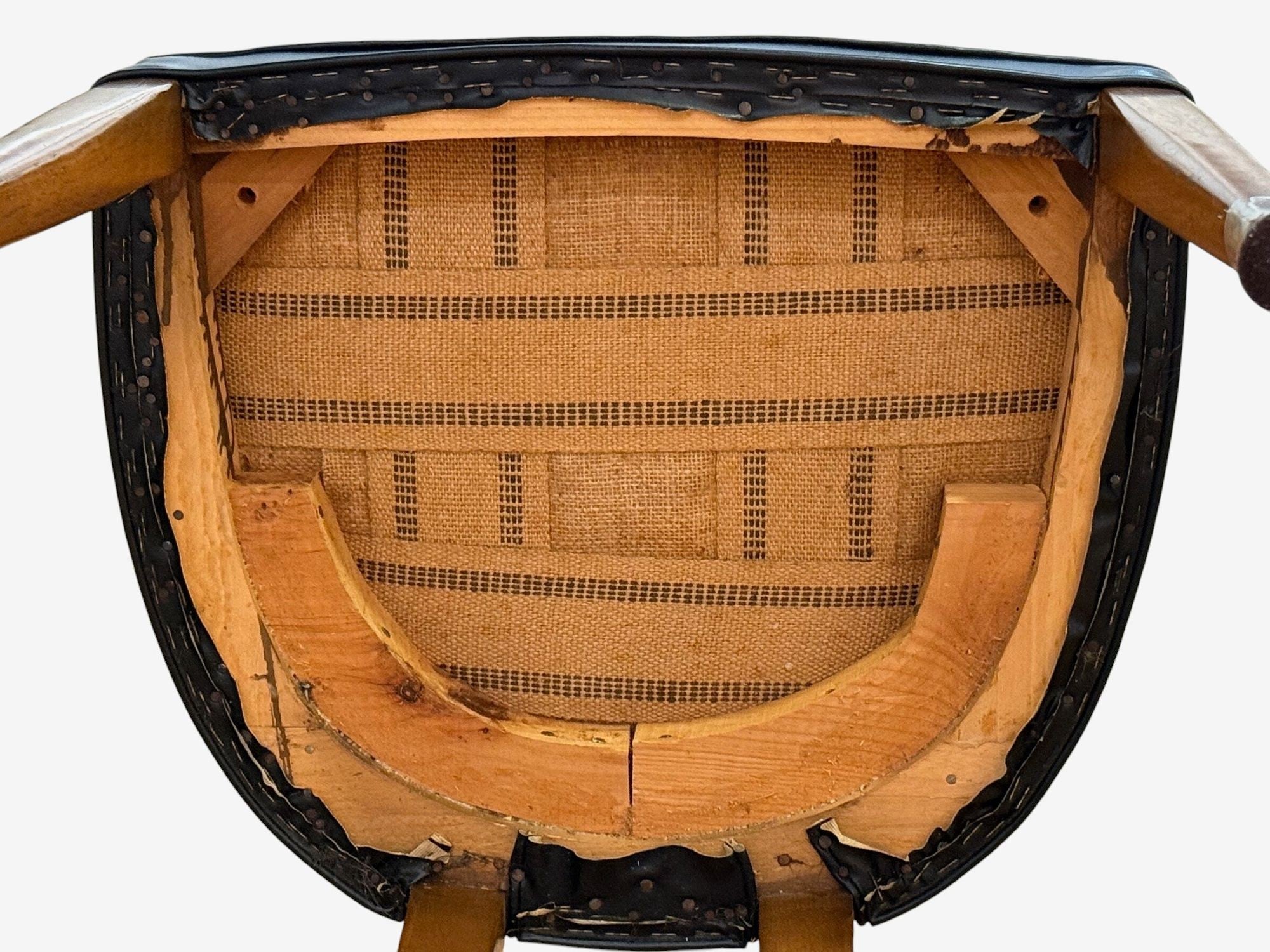 Ole Wanscher, Teak, Leatherette, T-Back Occasional Chairs, Denmark, 1960s