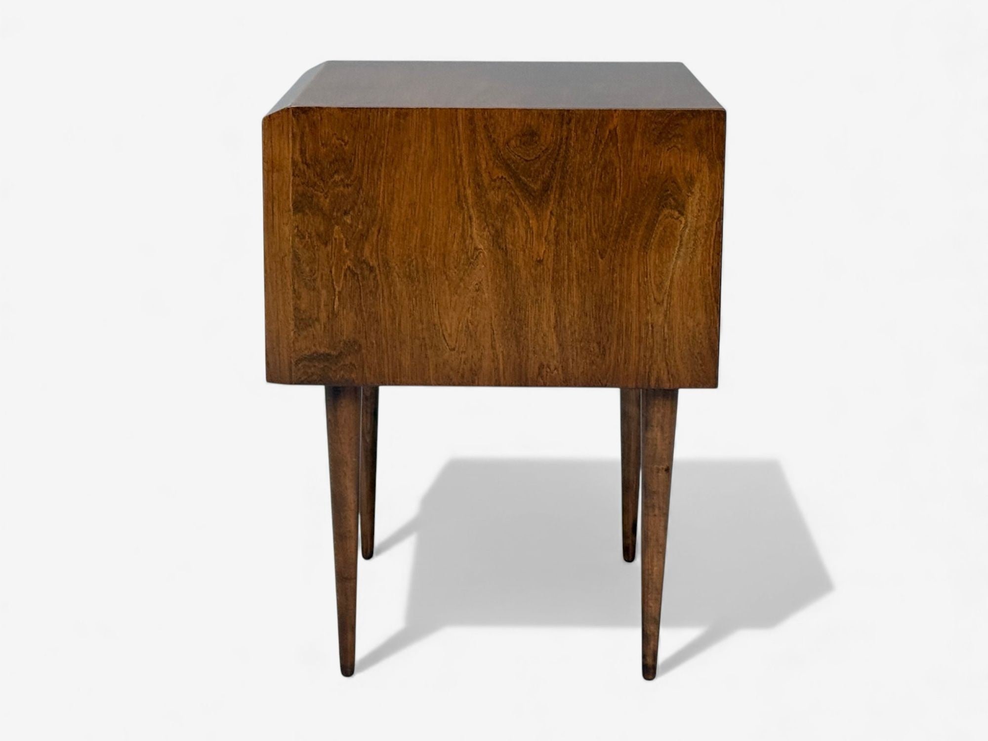 Edmond J Spence, Swedish Modern, Maple, Rare Wave Nightstands, 1950s