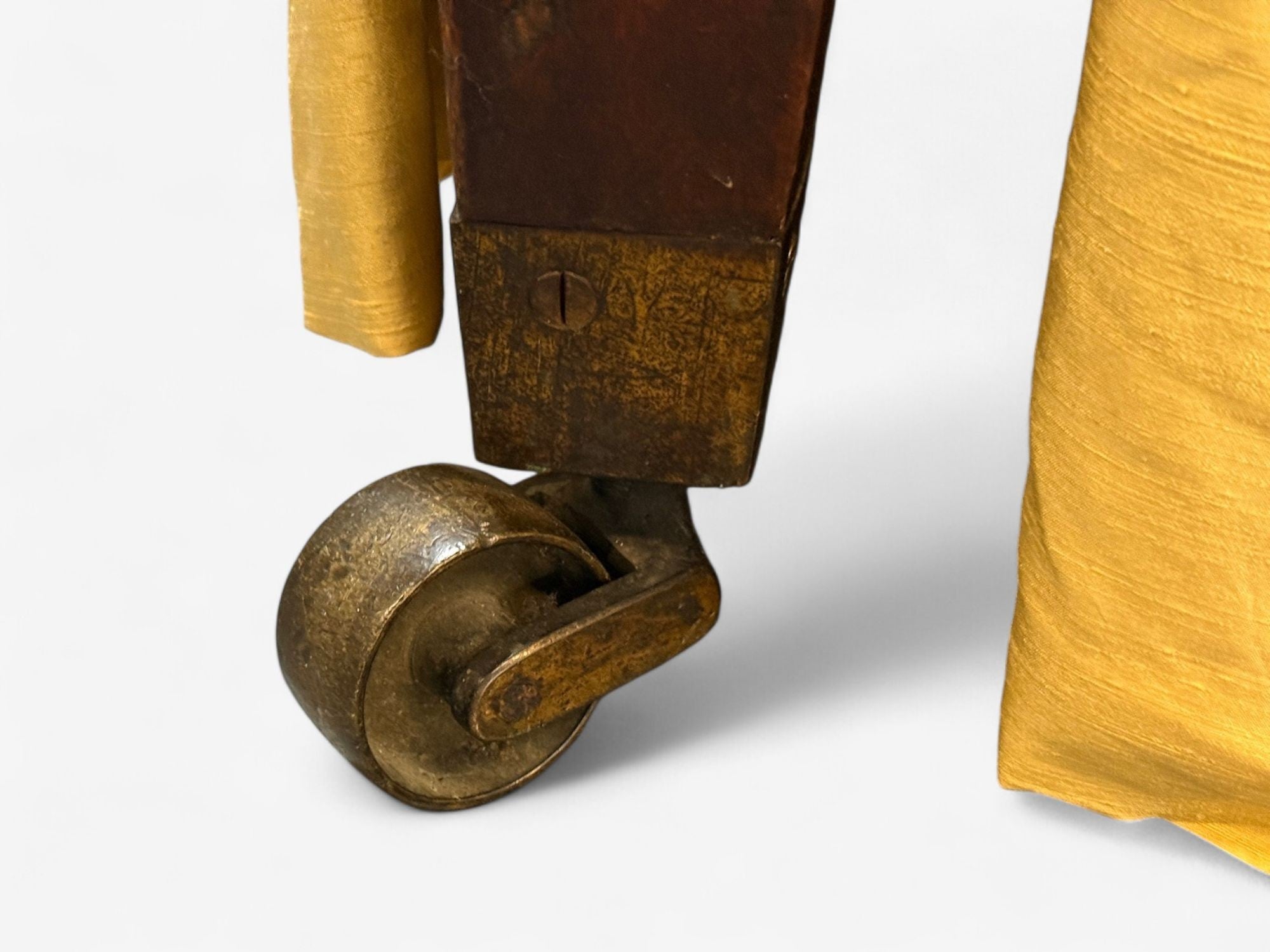 George III, Mahogany, Gilt-Wood, Silk, Canopy Bed, England c. 1880s