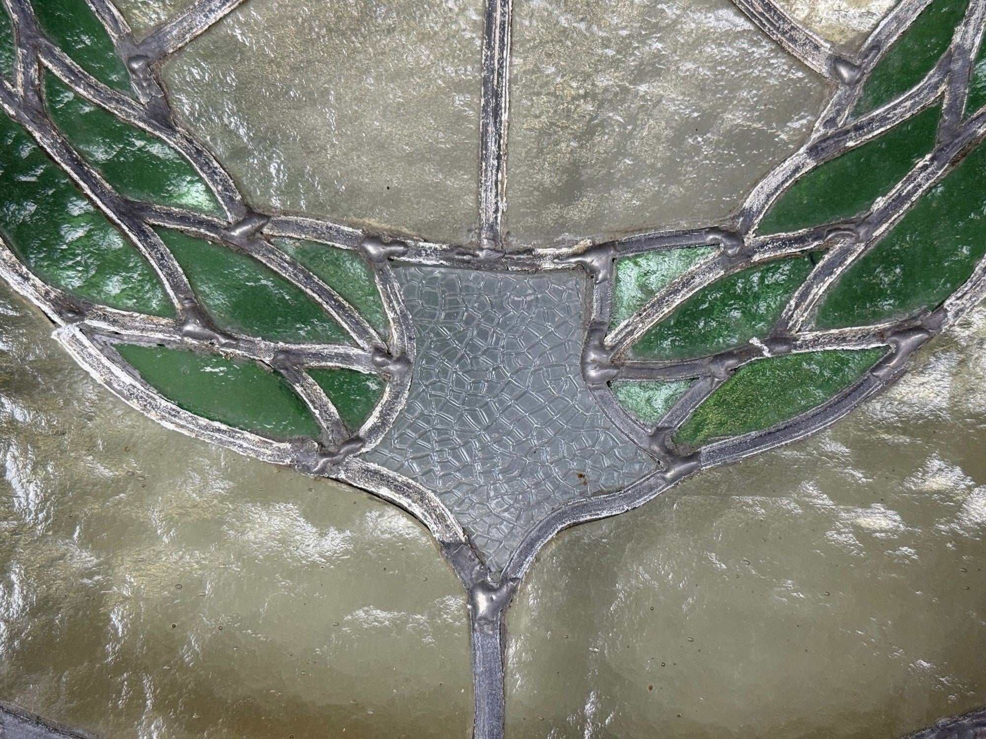 Neoclassical, Wood, Art Glass, Large Stained Glass Doors, Italy, 1930s