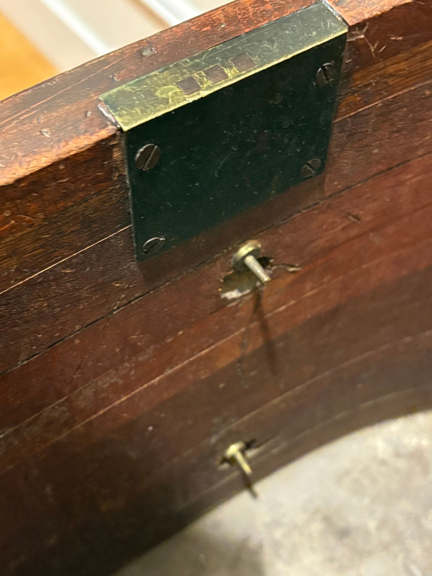 George lll, Mahogany, Inlaid Wood, Satinwood, Brass, Sideboard, England, 18th/19th C.