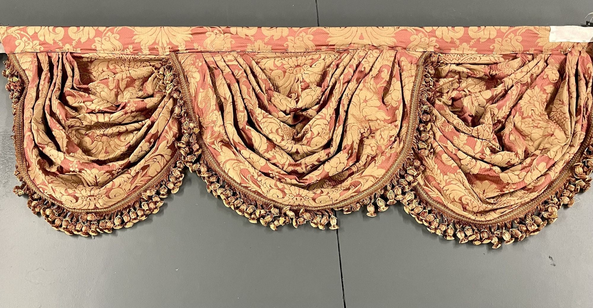 Pair of Burgundy Wall or Window Treatments, Curtains, Drapes, Scalamandré