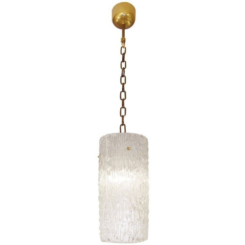 Swedish Mid-Century Modern Glass Chandelier / Pendant / Hanging Lamp, 1960s