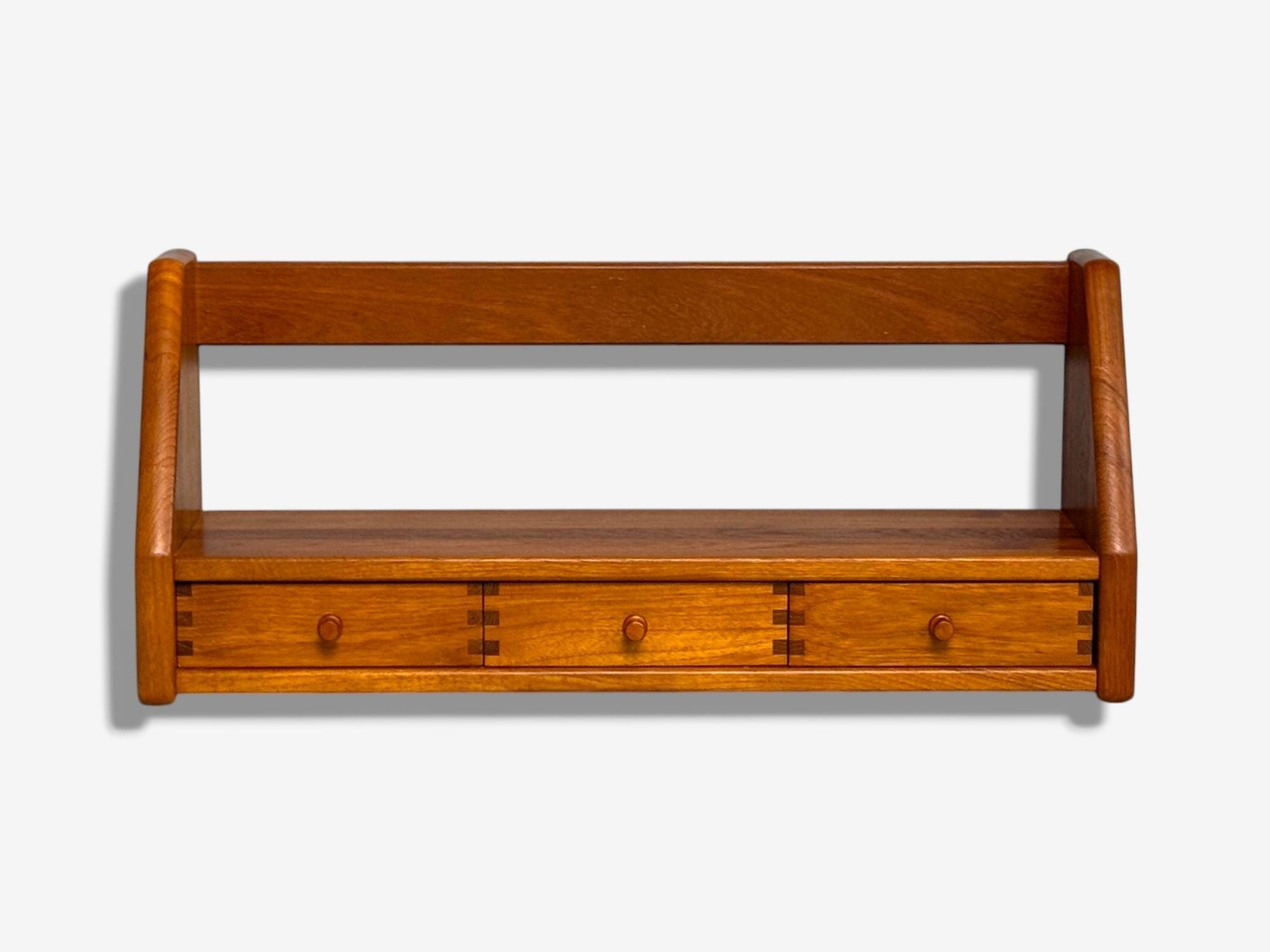 Dyrlund, Swedish Modern, Teak, Wall Shelf, Denmark, 1960s