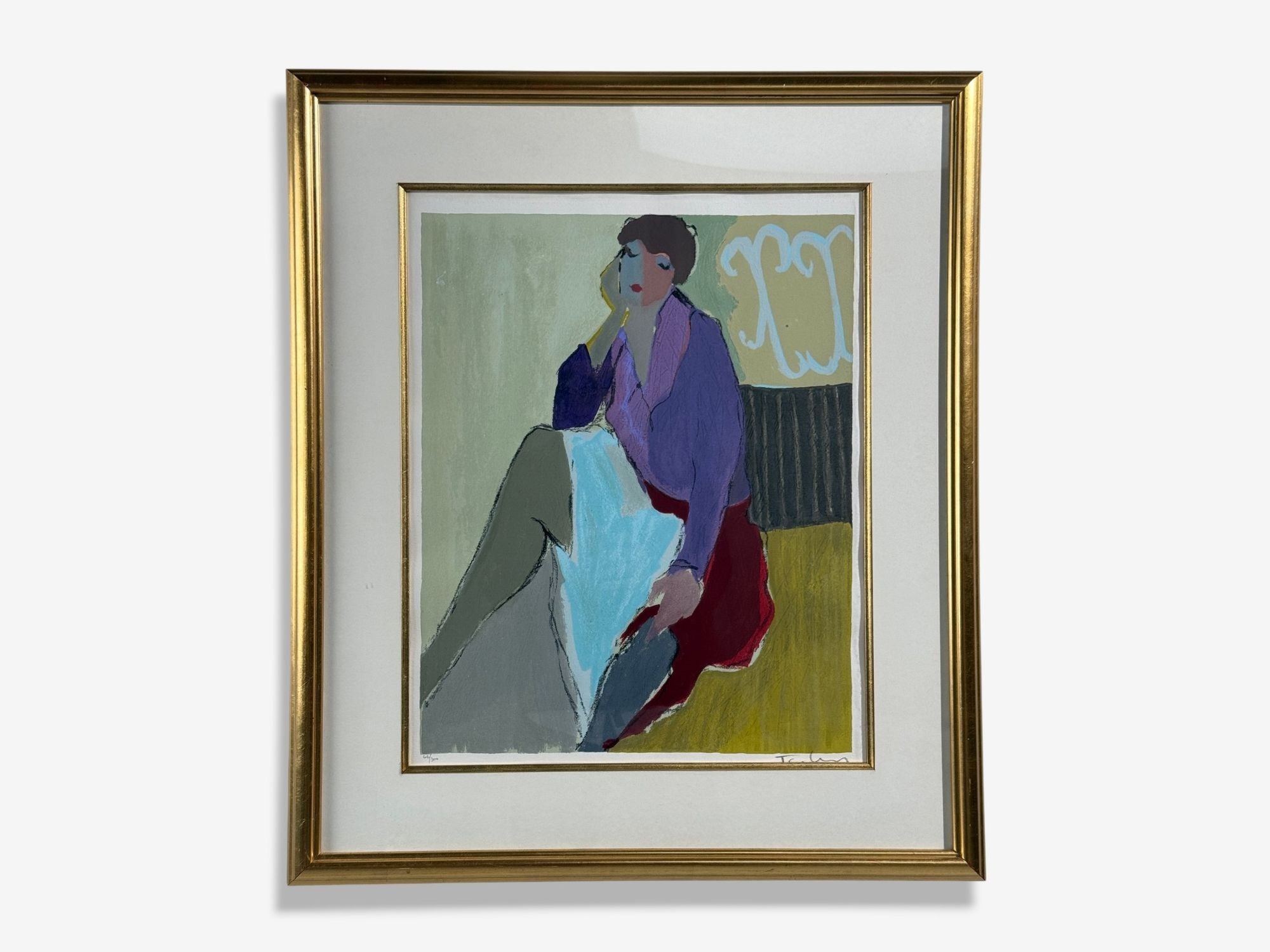 Itzchak Isaac Tarkay, Fauvism, "Happy Memories", Signed and Numbered Silkscreen, 20th c.