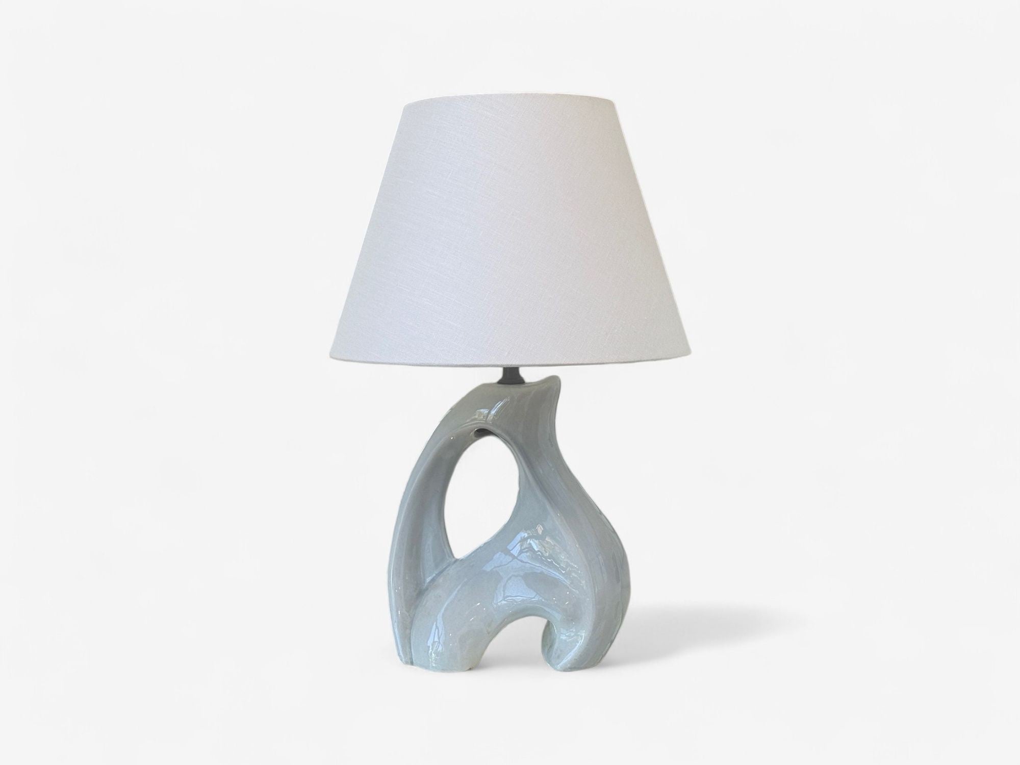 American Modern, Ceramic, Biomorphic Table Lamp, USA, 1960s