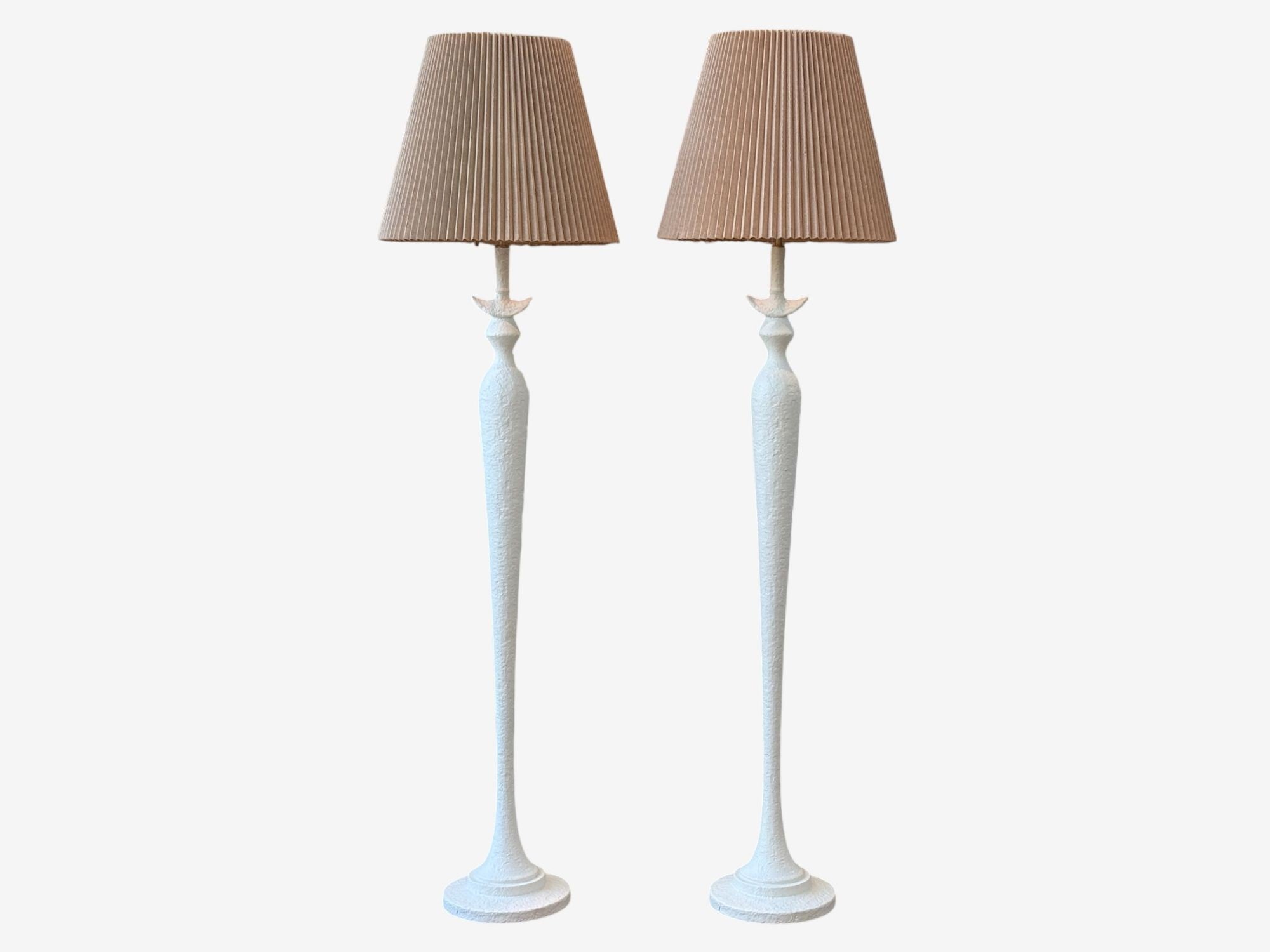 Baker Furniture, Plaster, Large Modern Floor Lamps, Italy, 2000s