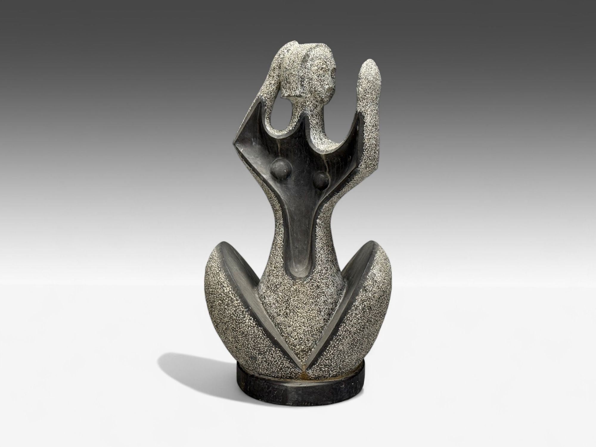 Organic Modern, Carved Stone, Nude Female Figure, USA, 1960s