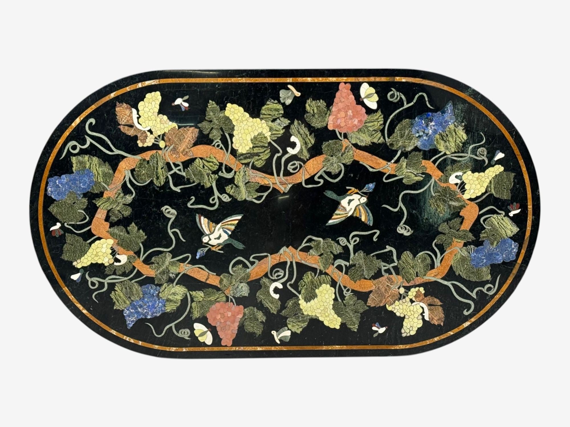 Pietra Dura, Inlaid Marble, Italian Center Table Top, Italy, 1920s