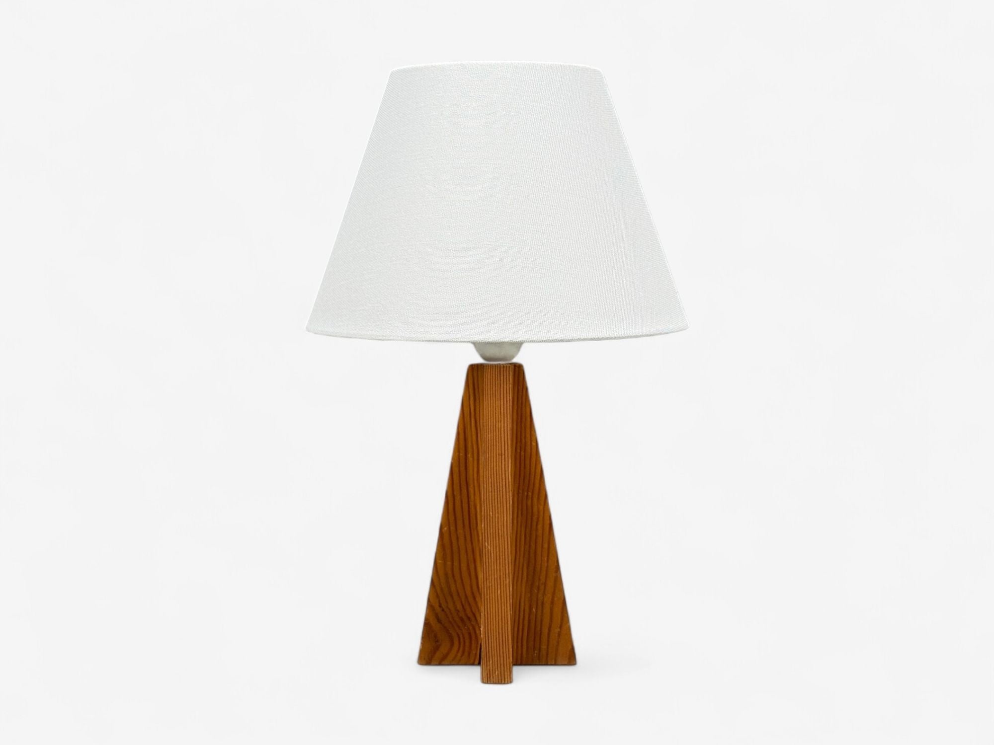 Swedish Modern, Pine, Table Lamp, Sweden, 1970s