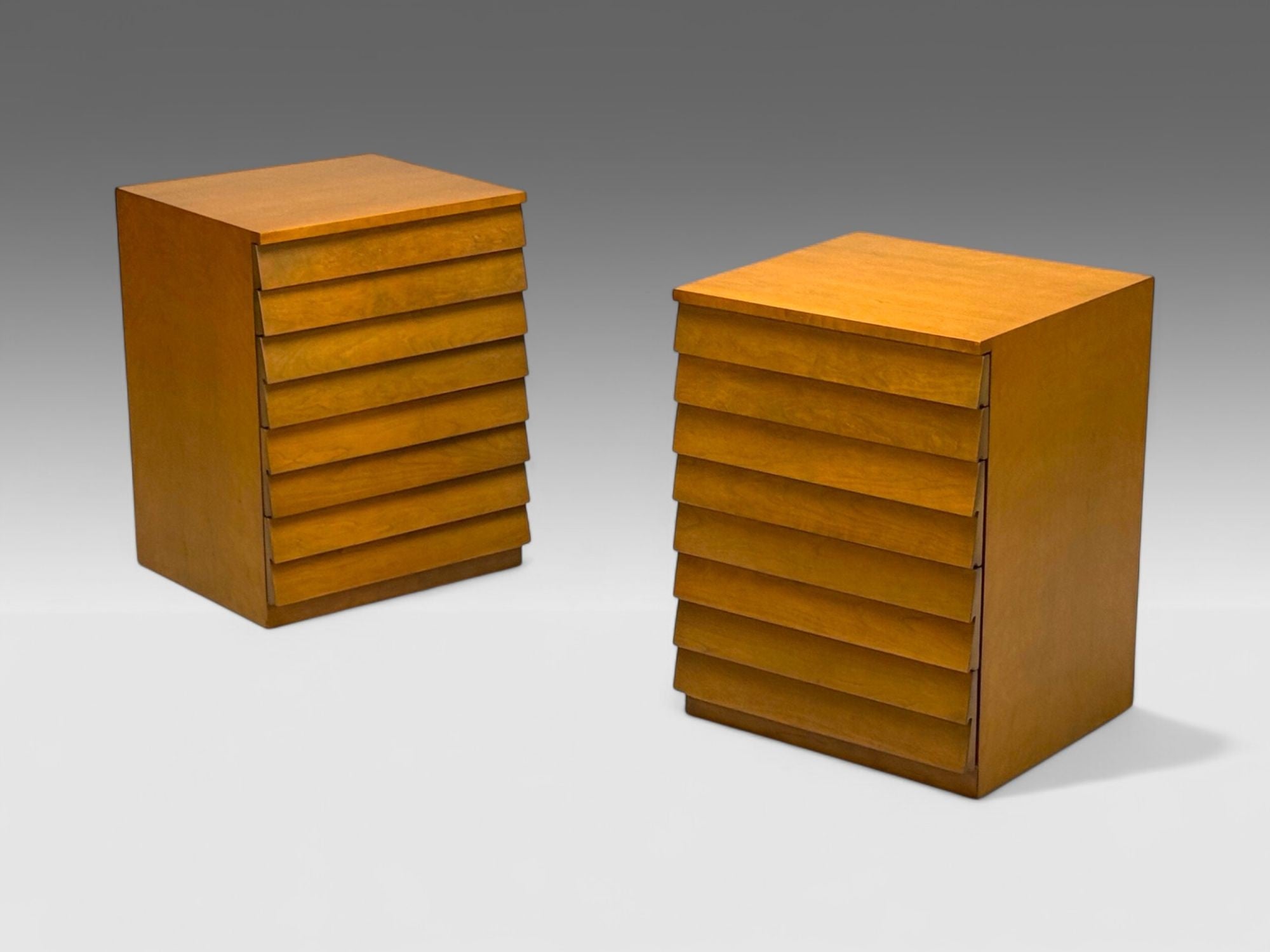 T.H. Robsjohn-Gibbings, American Modern, Maple, Nightstands, USA, 1960s