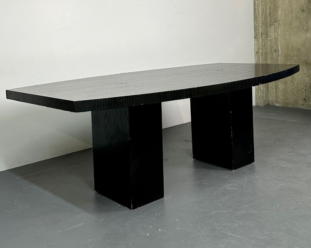 Mid-Century Modern Large Writing Table / Executive Desk, Pace, Ebony,