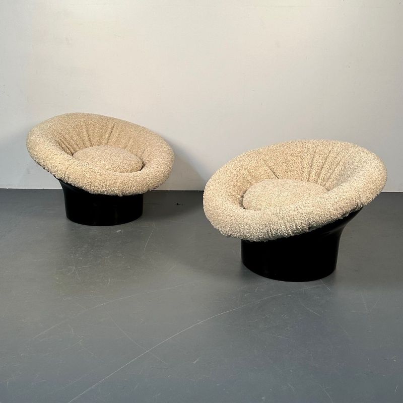 Pair of Mid-Century Lacquer Lounge Chairs, Lennart Bender, Space Age Modern