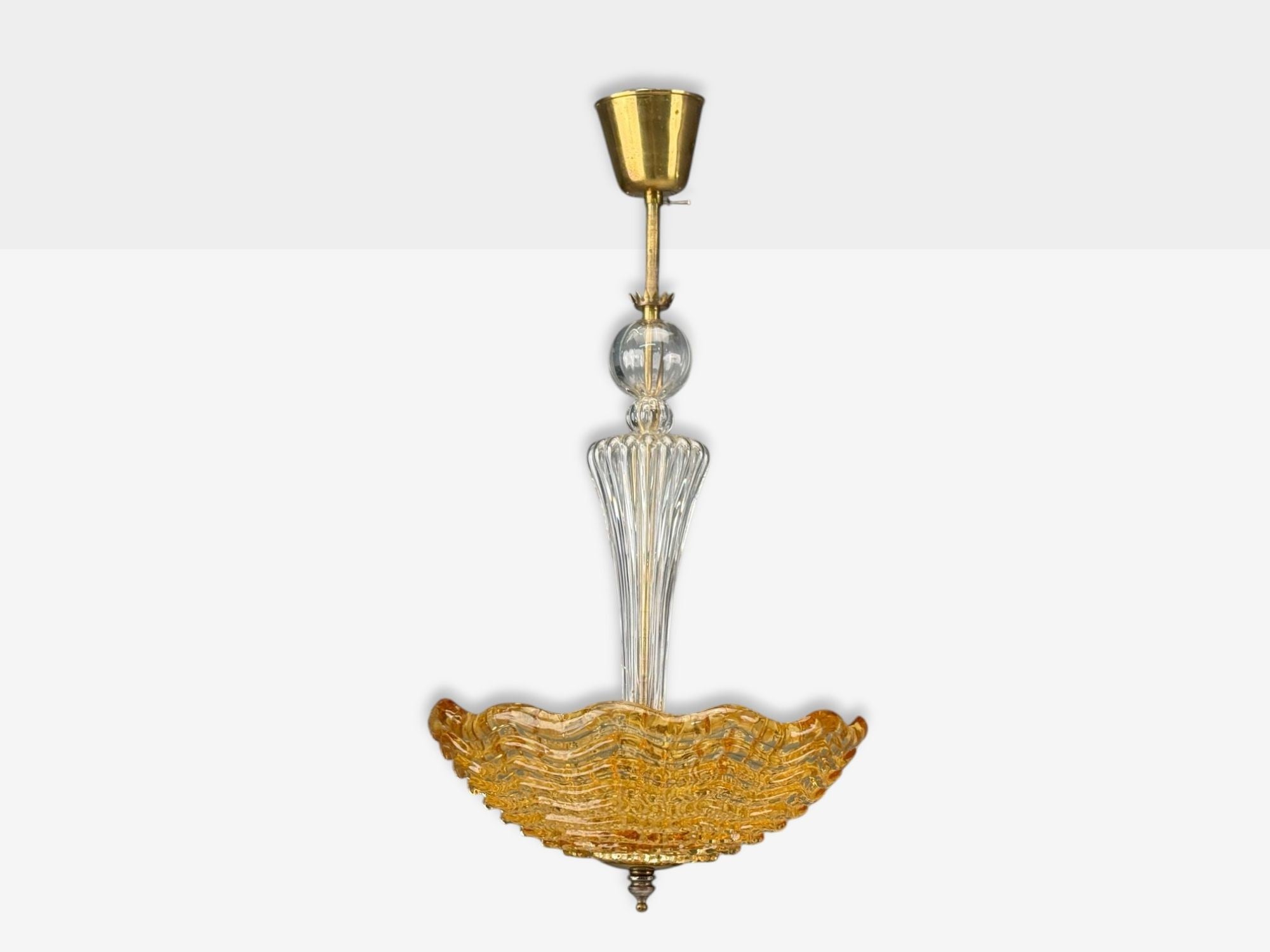 Carl Fagerlund, Swedish Modern, Glass, Pendant Light, Sweden, 1960s