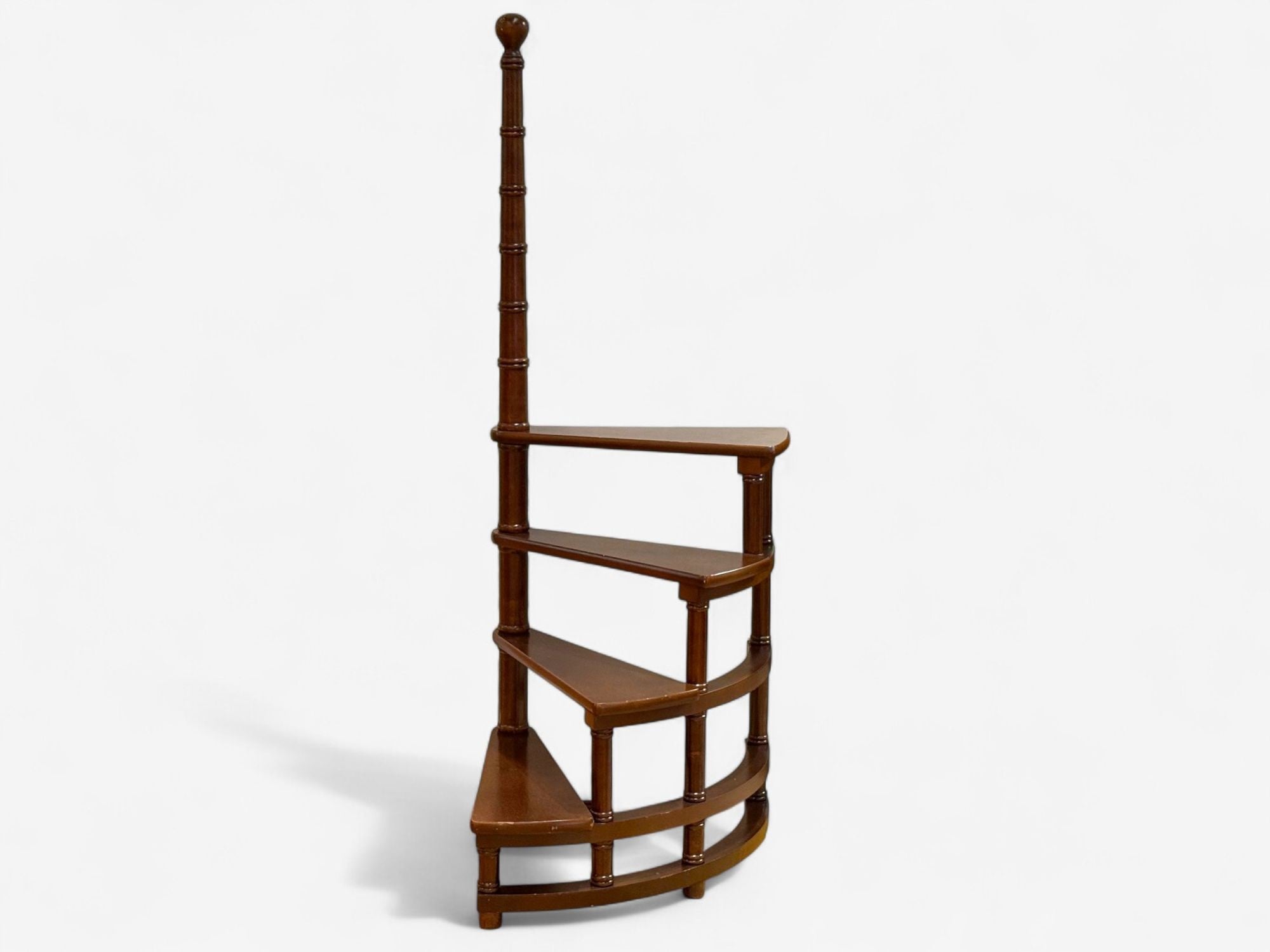 Georgian, Mahogany, Spiral Library Steps, United States, 20th c.
