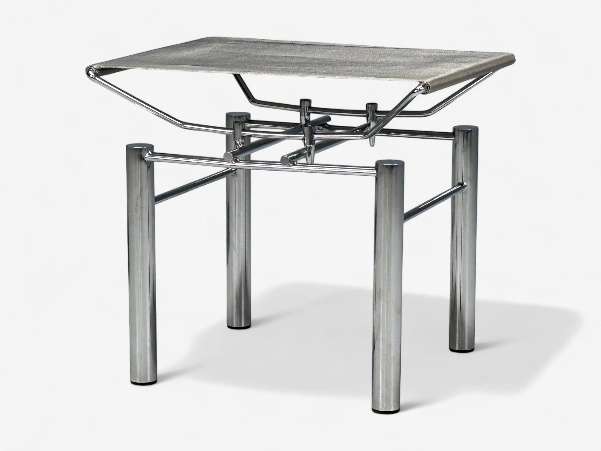 Hans Ullrich Bitsch, Chrome Plated Steel, Aluminum, Stool, Germany, 1980s