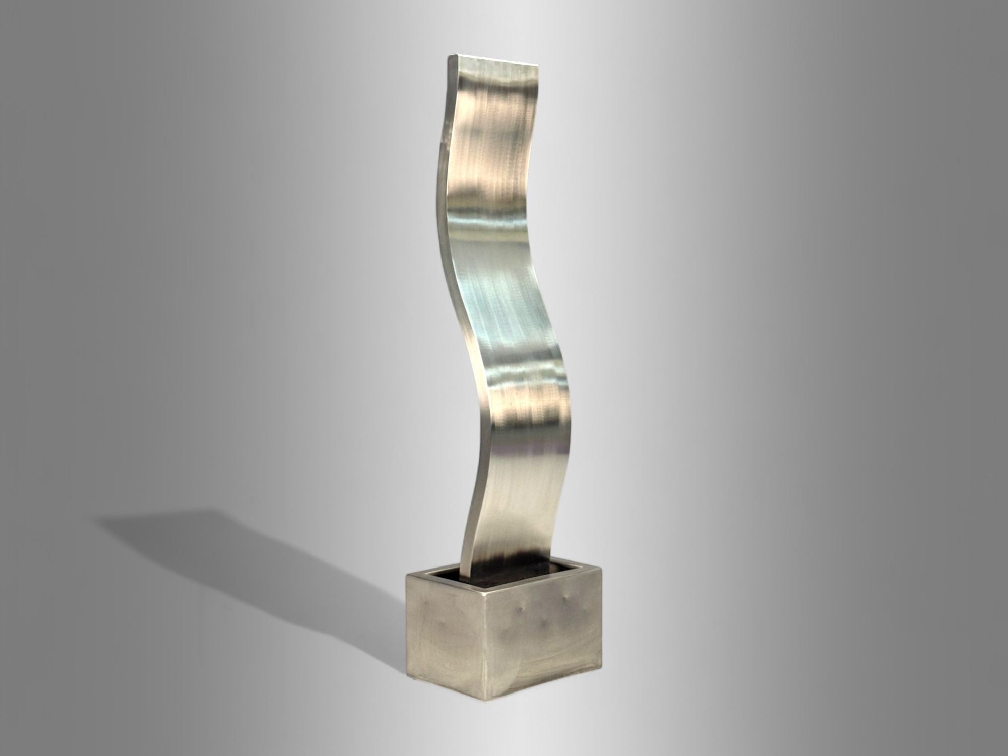 Archie Held, Contemporary, Stainless Steel, Monumental Water Sculpture, USA 2000