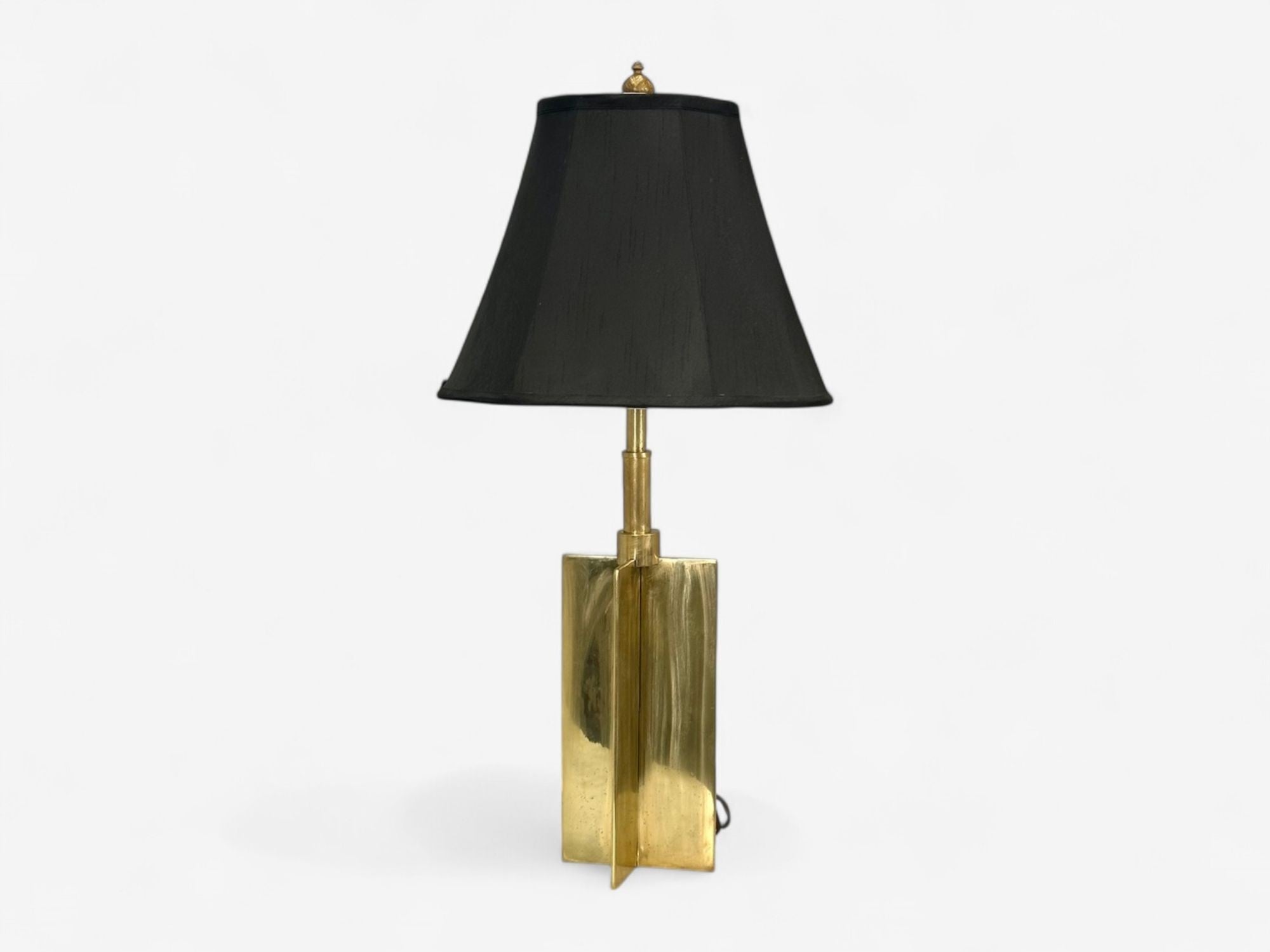 Jean Michel Frank Style, Mid-Century Modern, Bronze, Table Lamps, 1970s