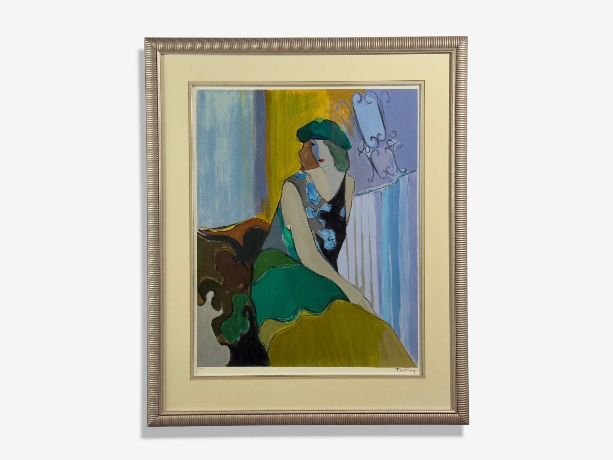 Itzchak Isaac Tarkay, Fauvist, "Cosette" Signed and Numbered Silkscreen, 20th c.