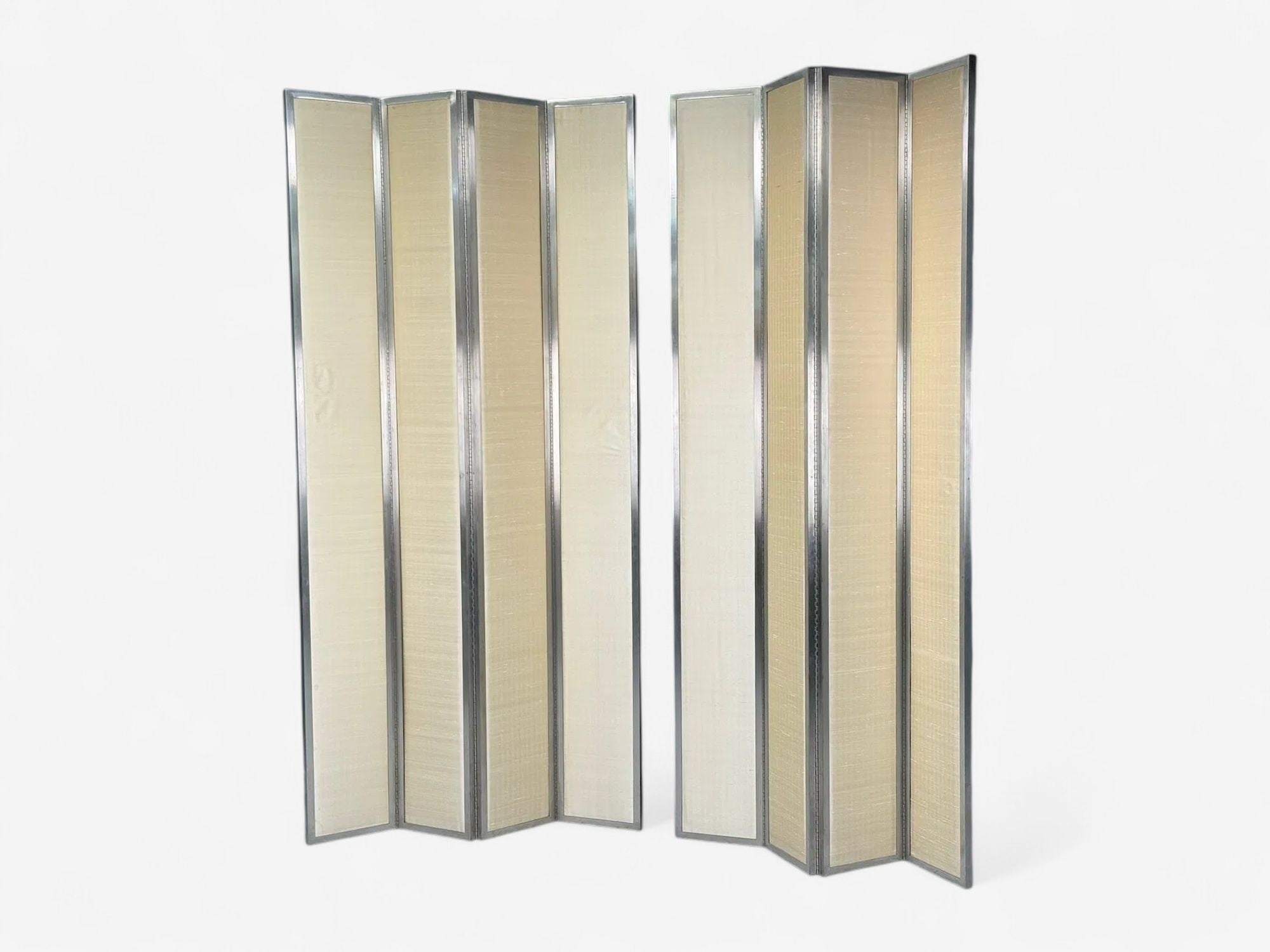 Mark Hampton, Steel, Fabric, Modern Room Dividers, USA c. 1980s