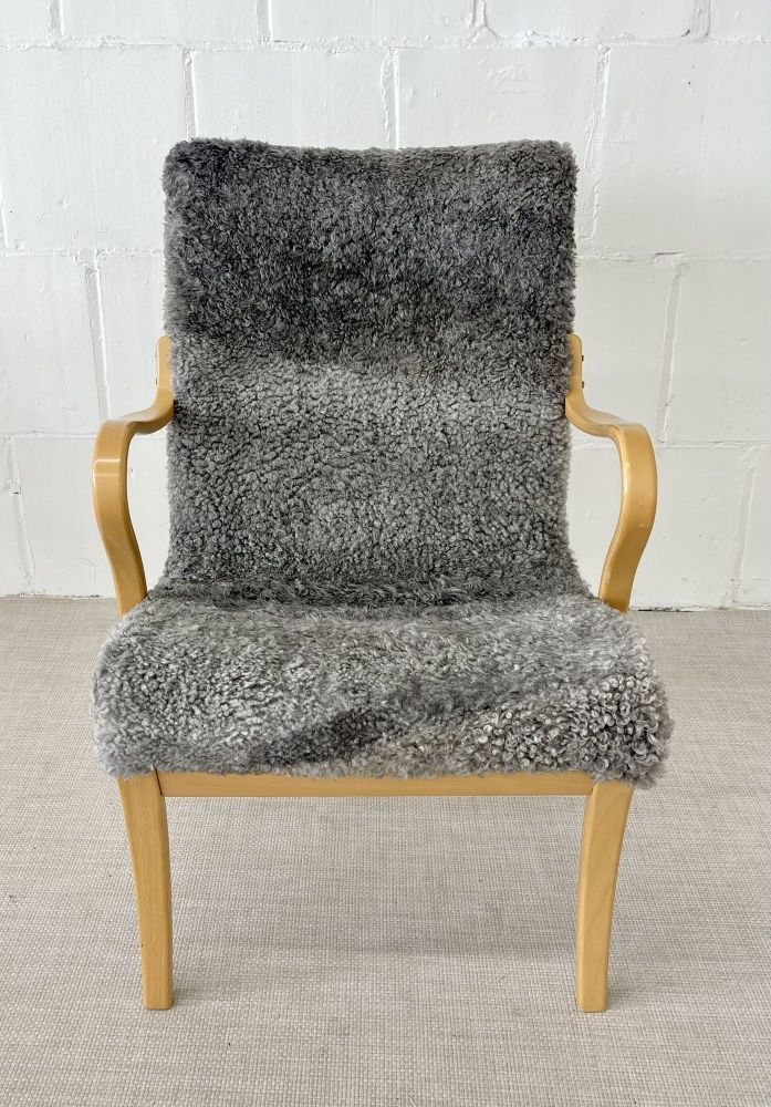 Mid-Century Modern 'Mina' Lounge / Arm Chair, Bruno Mathsson, Sweden, 1950s