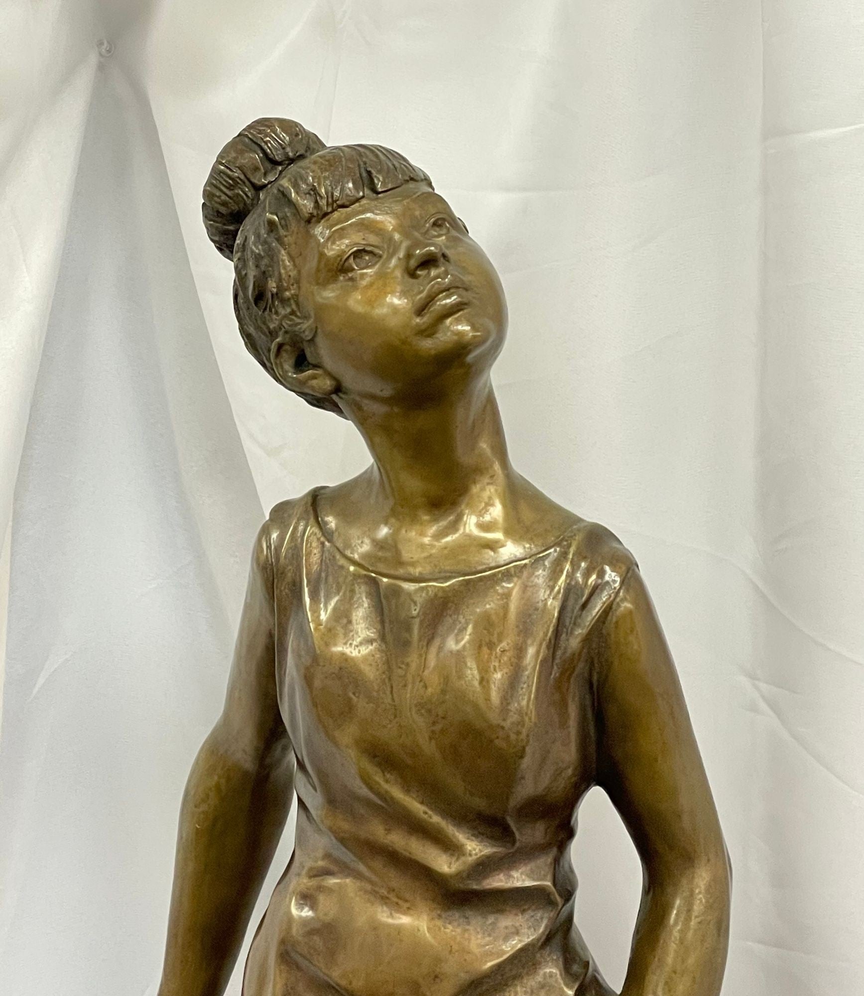 A Signed Bronze Ballerina by Italian Sculptor Sergio Benvenuto, Italy, 1950s
