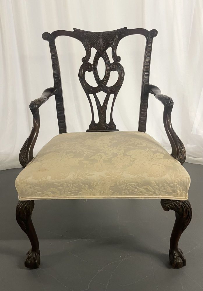 Georgian Arm, Office Chair. Ball and Claw