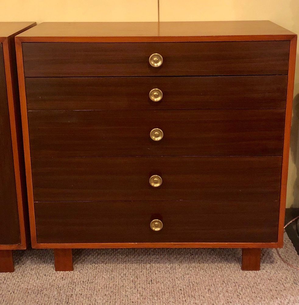 Pair of George Nelson Design for Herman Miller Chests / Dressers / Commodes
