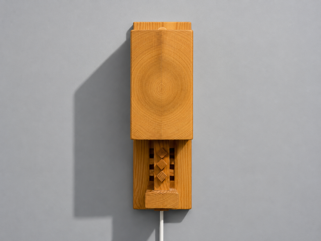 Leif Wikner, Swedish Modern, Pine Wall Sconce, Sweden, 1970s
