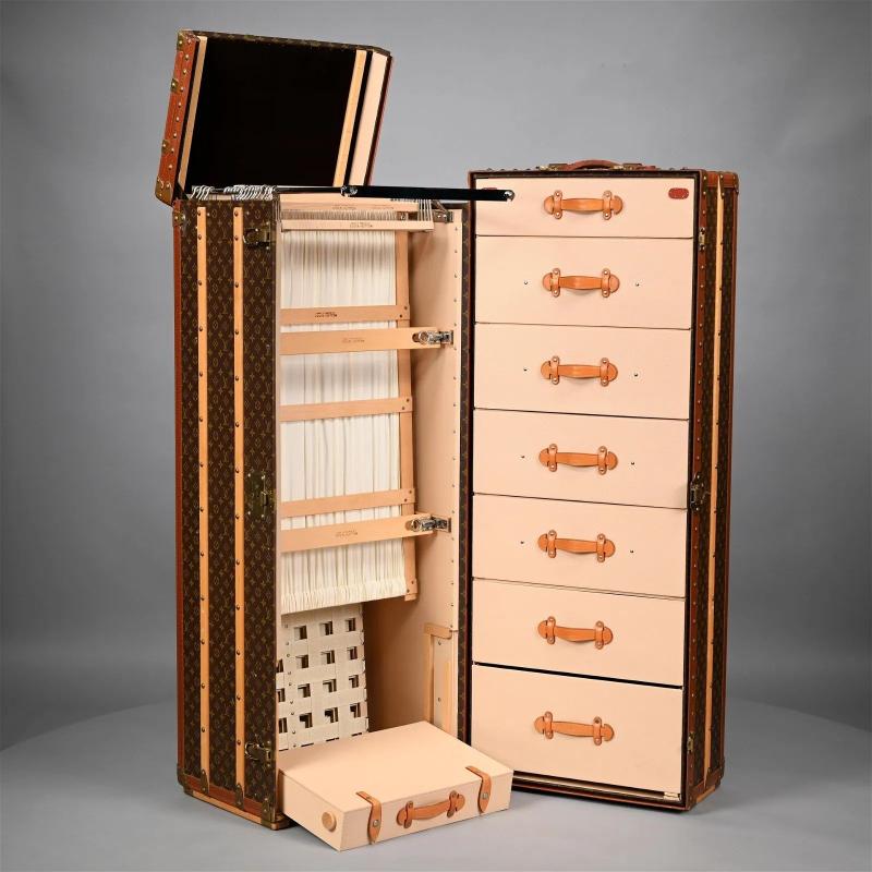 Louis Vuitton, Steamer Trunk, Monogram Canvas, Leather, Special Order