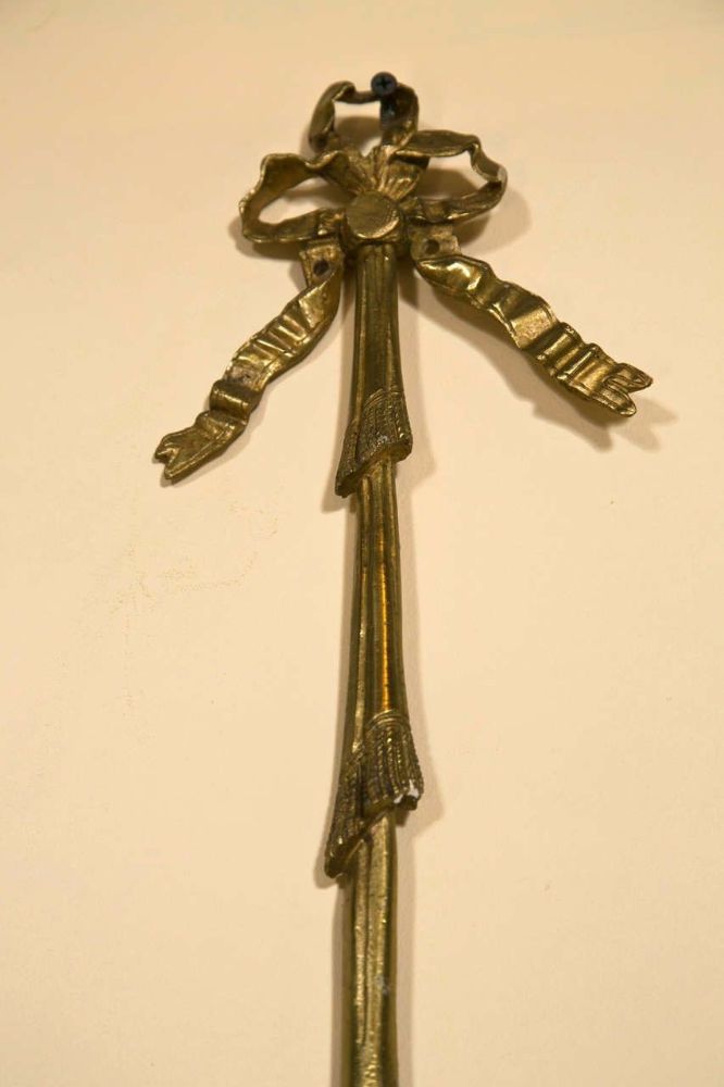 French Belle Époque Style Brass Wall Sconces Florette And Foliate Two Arms Each