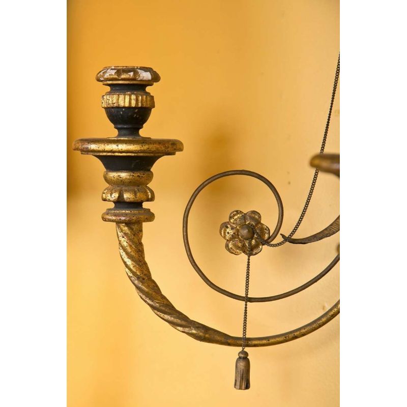 Pair of Two Light Louis XVI Style Eagle Carved Gilt Wall Sconces