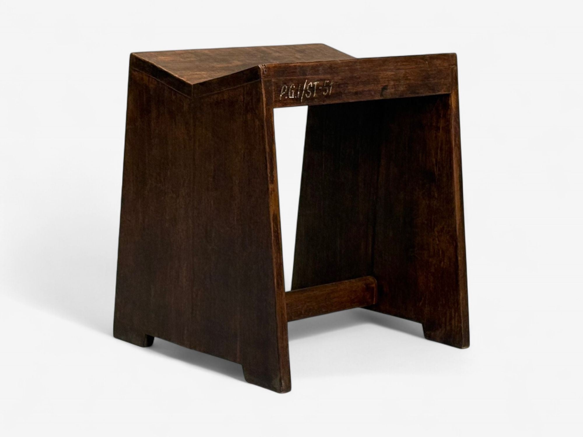 Pierre Jeanneret, French Mid-Century Modern, Sewing Stools, Chandigarh, 1960s