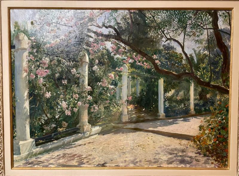 Georges Antoine Rochegrosse, Oil on Canvas, Almond Trees, Sotheby's Provenance