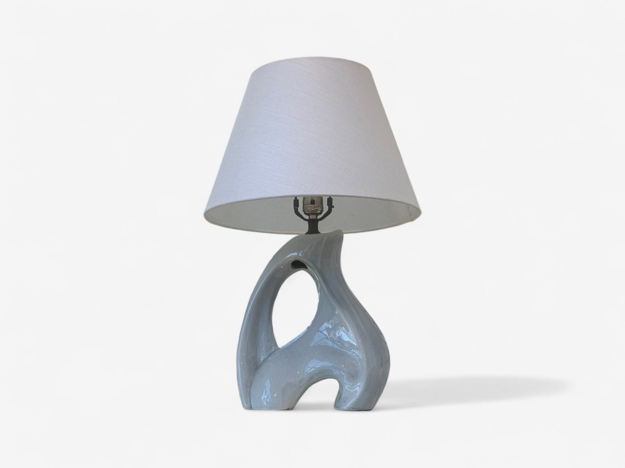 American Modern, Ceramic, Biomorphic Table Lamp, USA, 1960s