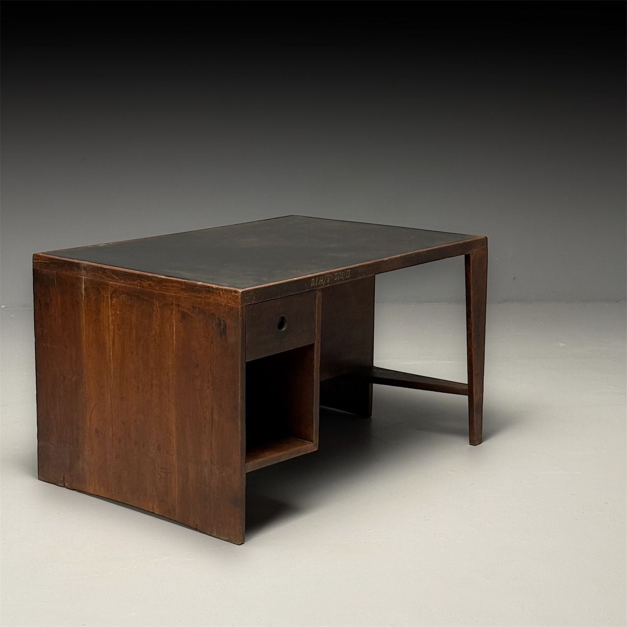 Pierre Jeanneret, French Mid-Century Modern, Pigeonhole Desk, Teak, Chandigarh