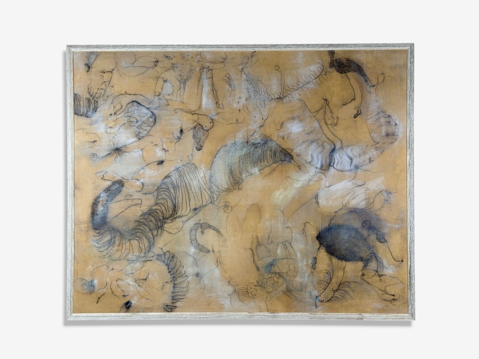 Angelina Nasso, Modern, Framed Abstract, Large Oil on Canvas, USA, 1998