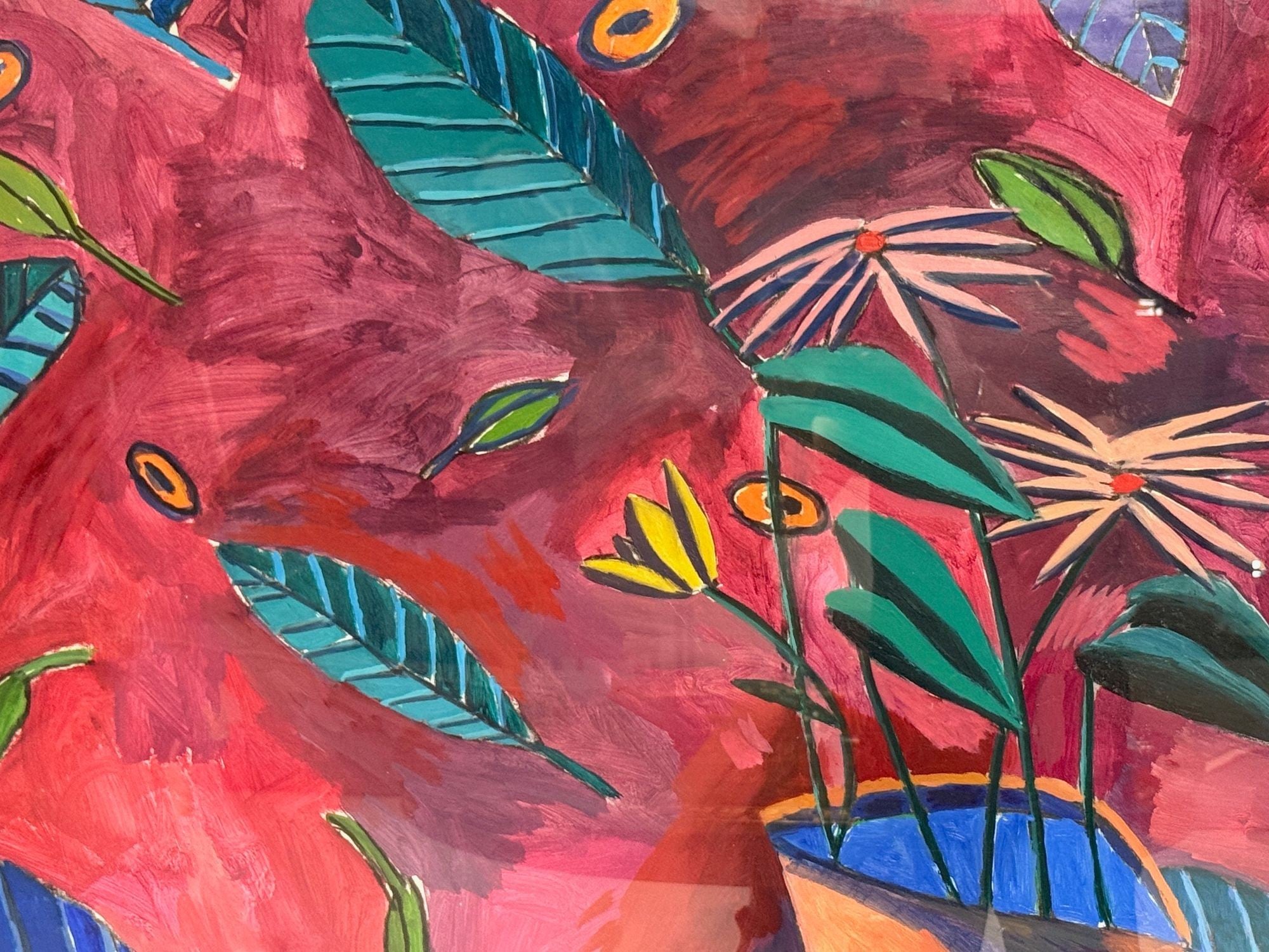 Gary Komarin, Contemporary, Oil on Paper, Large Abstract Painting, USA, 1987