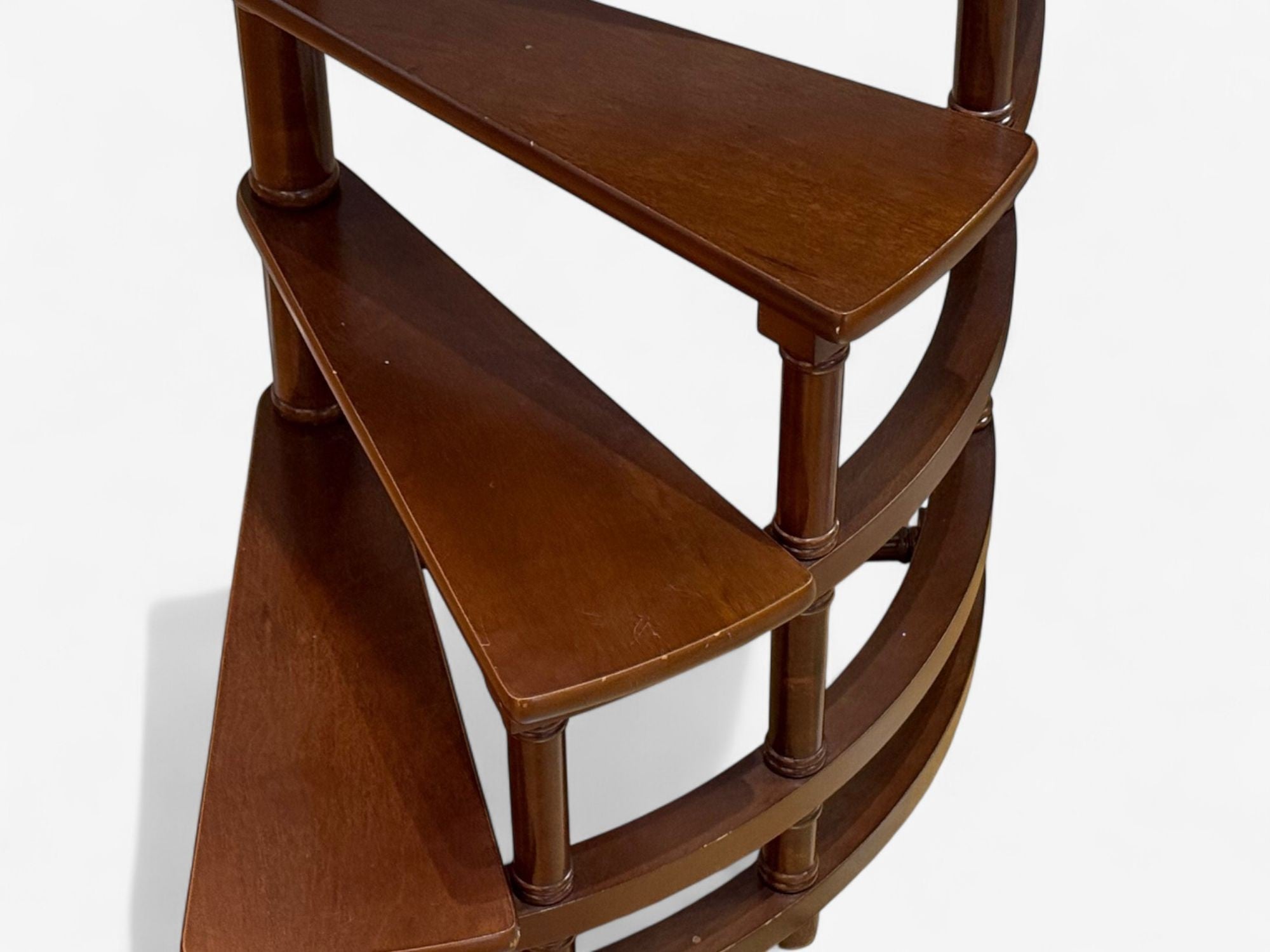 Georgian, Mahogany, Spiral Library Steps, United States, 20th c.