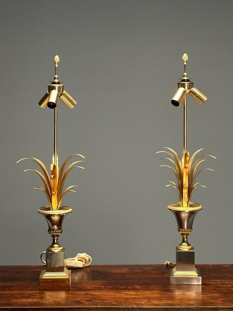 Maison Charles Attr, Hollywood Regency, French Table Lamps, France, 1950s