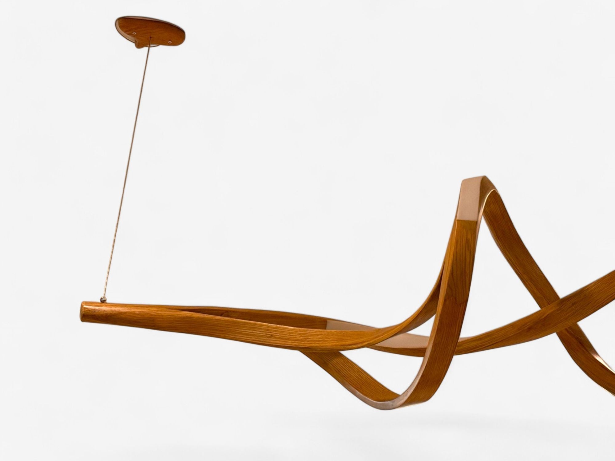 Raka Studio, Contemporary, Organic Modern Chandelier, Bentwood, LED, 21st C.