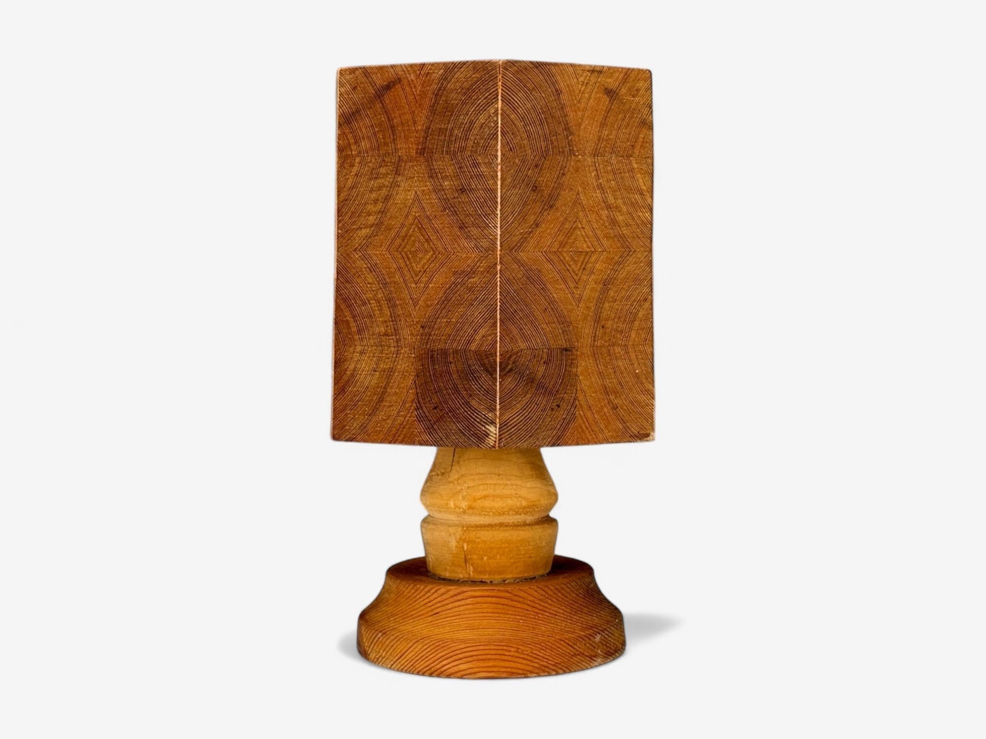 Swedish Modern, Pine, Table Lamp, Sweden, 1970s