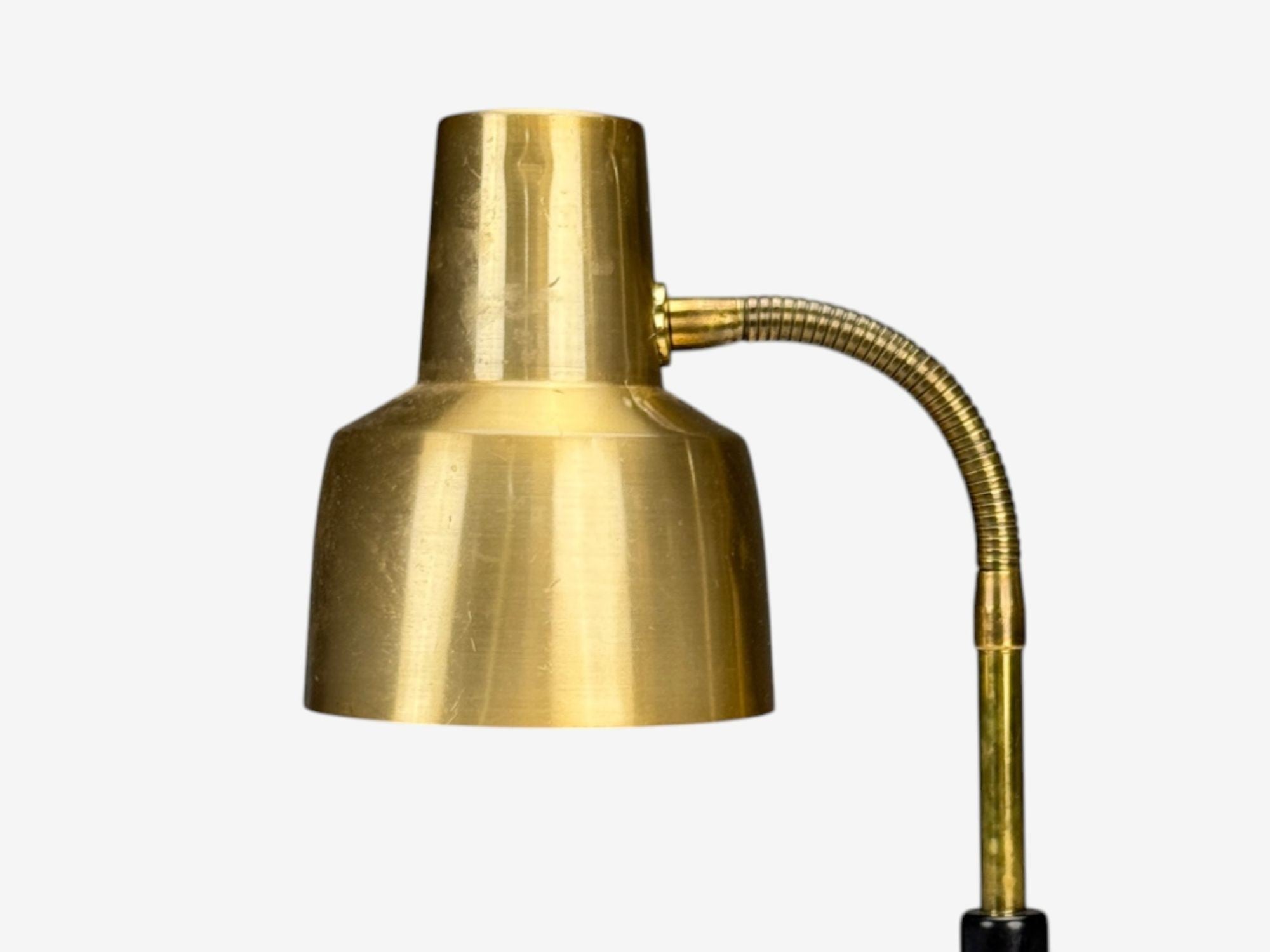 Armaturhantverk Tibro, Brass, Adjustable Desk Lamp, Sweden, 1960s