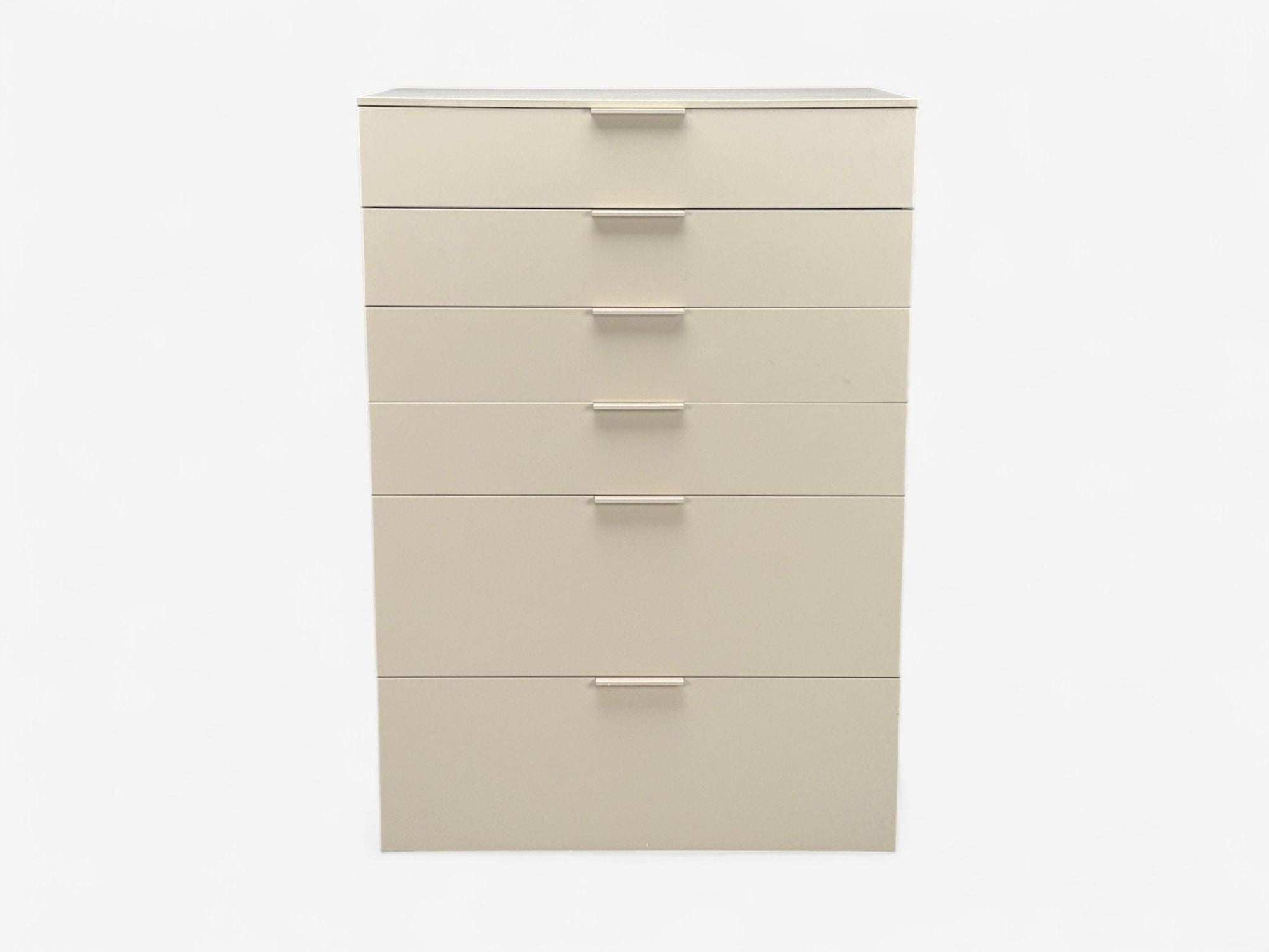 Guilio Cappelini, Cream Matte Lacquer, Highboy, Italy, 2010s